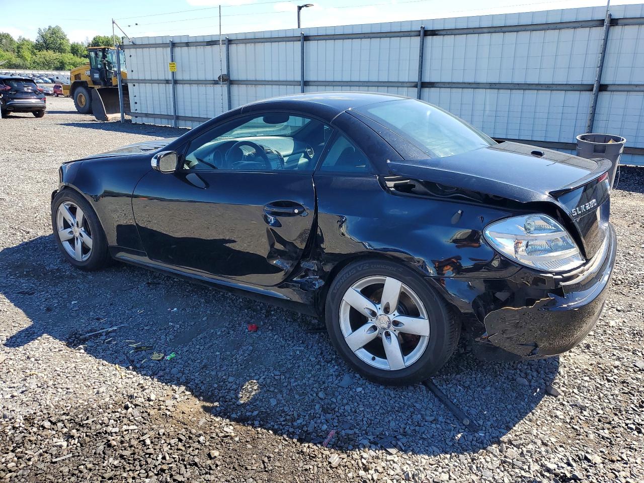 2008 Mercedes-benz Slk 280 Black vin: WDBWK54F58F184407