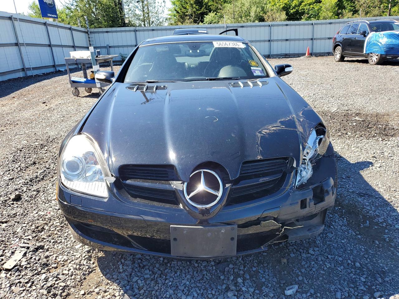 2008 Mercedes-benz Slk 280 Black vin: WDBWK54F58F184407