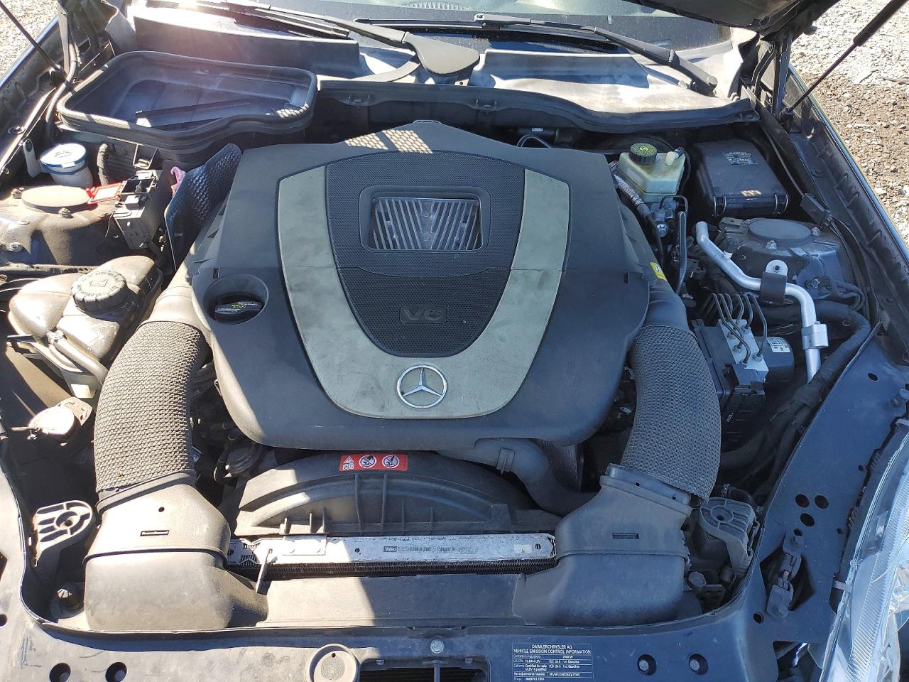 2008 Mercedes-benz Slk 280 Black vin: WDBWK54F58F184407