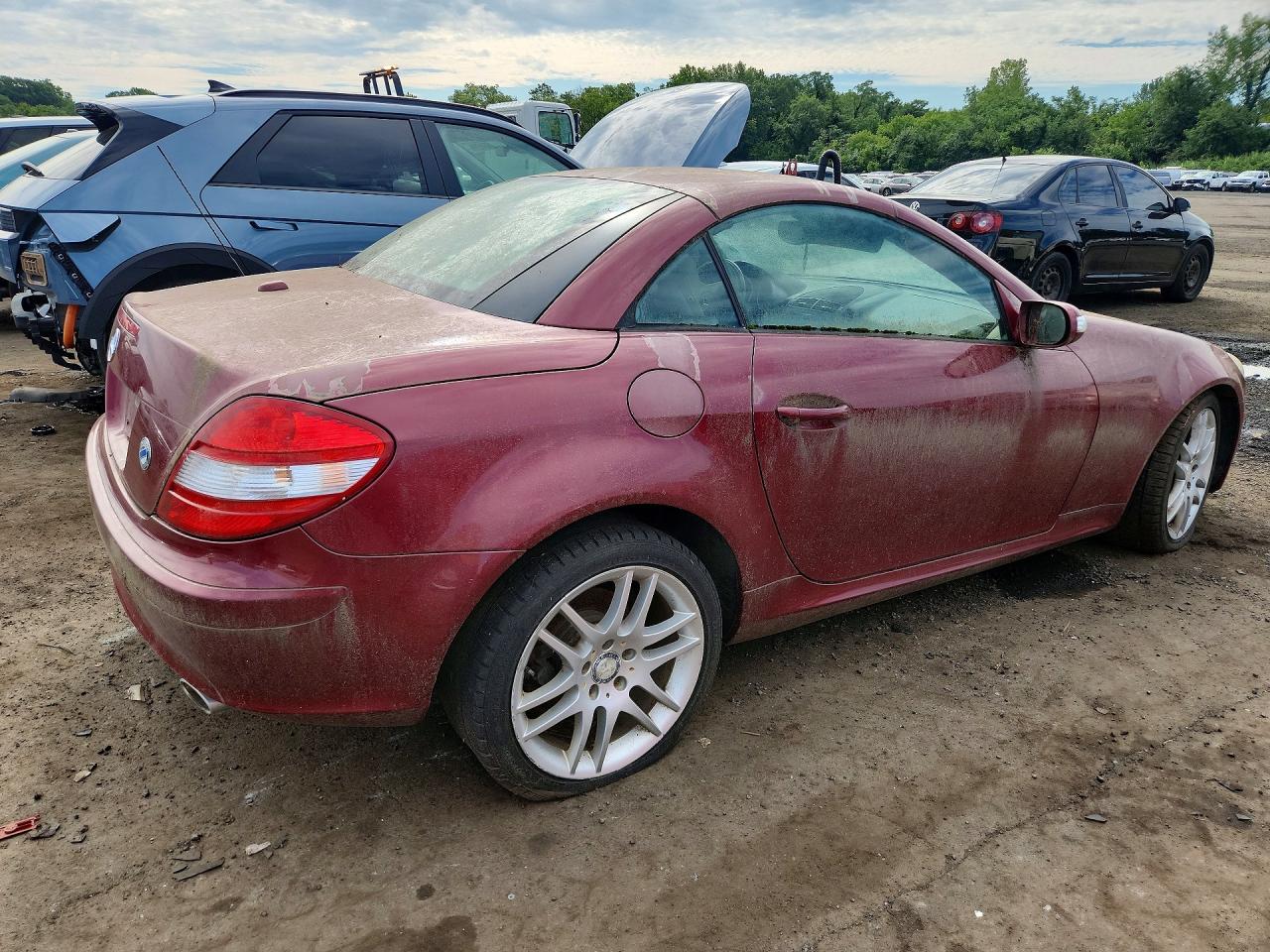 2008 Mercedes-benz Slk 280 Burgundy vin: WDBWK54F58F187369