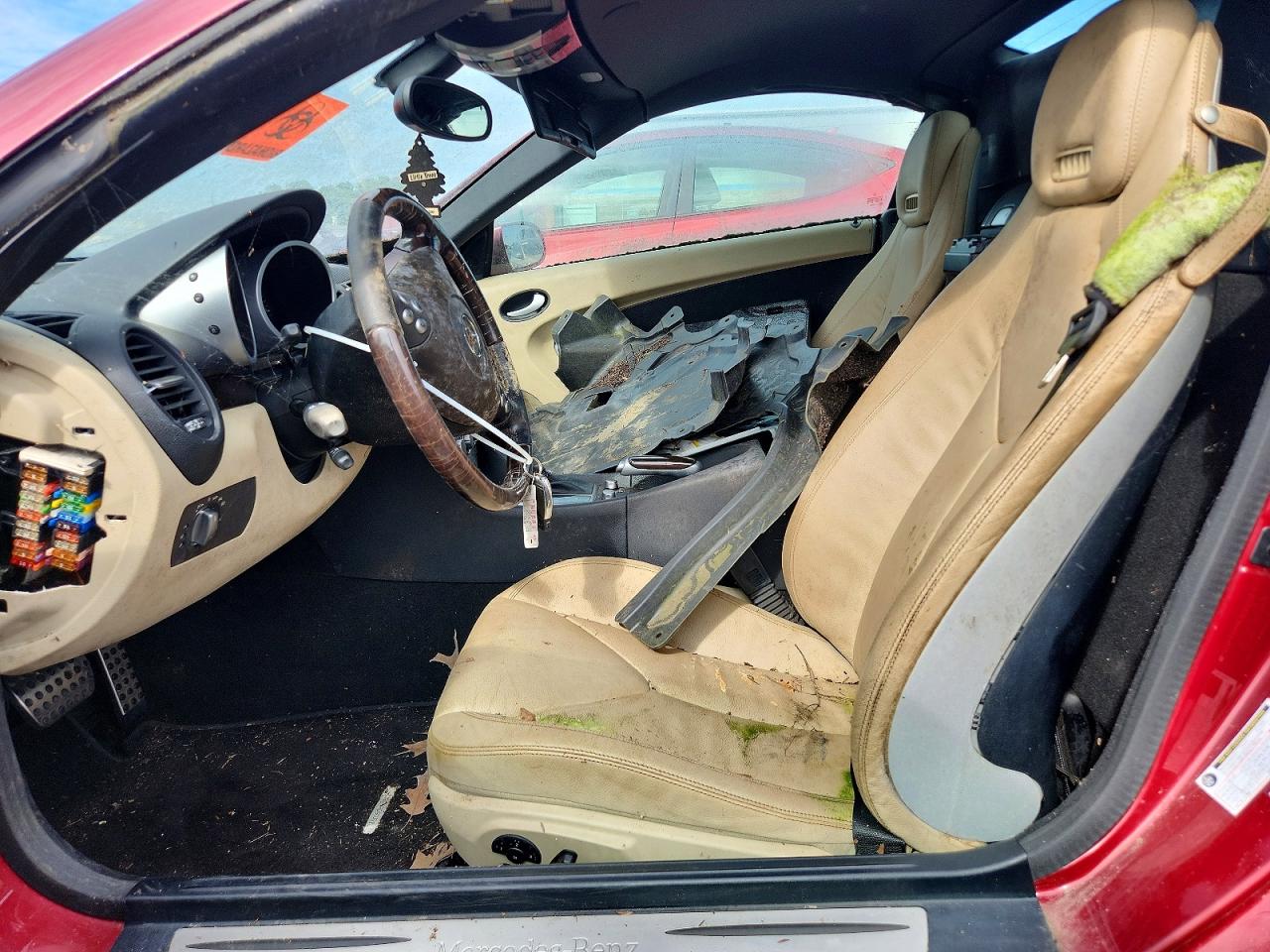 2008 Mercedes-benz Slk 280 Burgundy vin: WDBWK54F58F187369