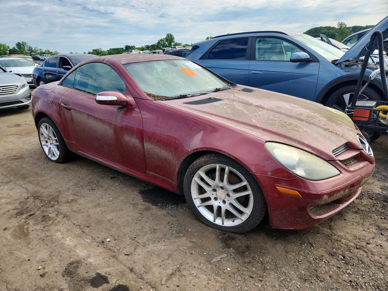 2008 Mercedes-benz Slk 280 Burgundy vin: WDBWK54F58F187369