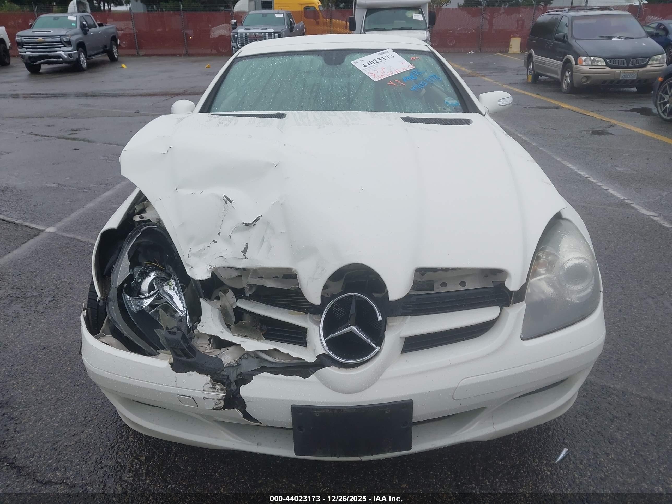 2008 Mercedes-benz Slk 280   White vin: WDBWK54F58F189574