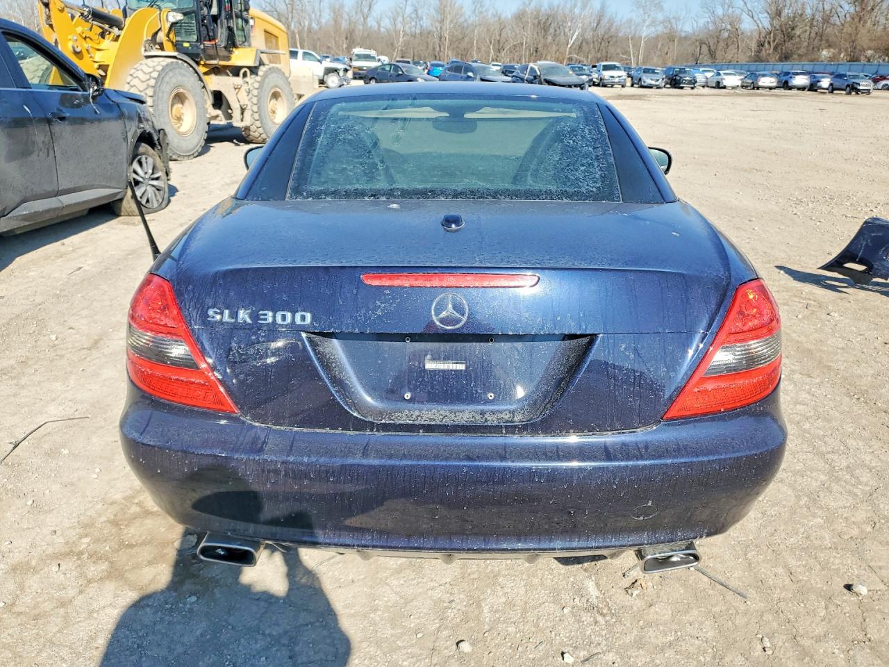 2009 Mercedes-benz Slk 300 Black vin: WDBWK54F59F210344
