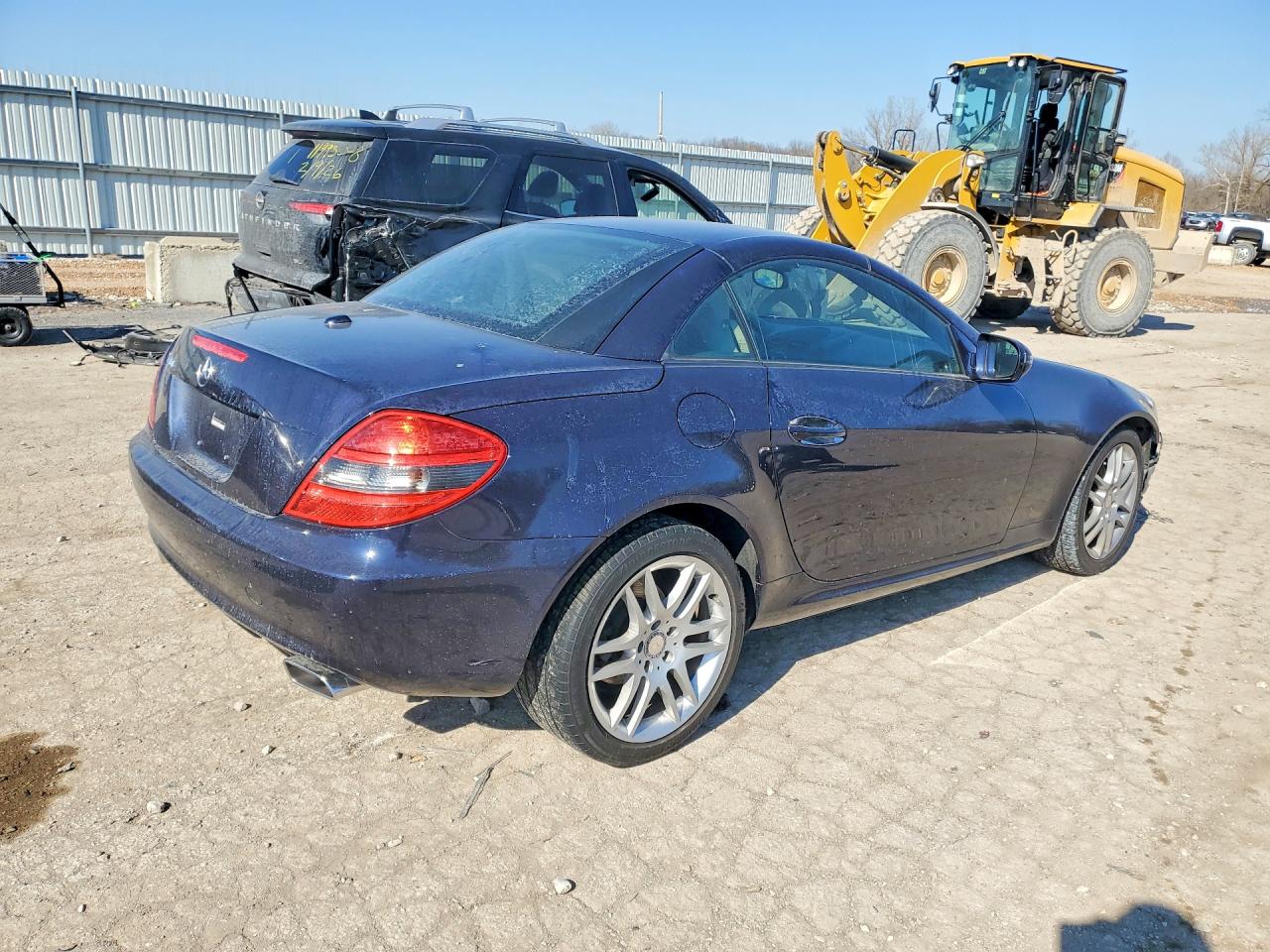 2009 Mercedes-benz Slk 300 Black vin: WDBWK54F59F210344