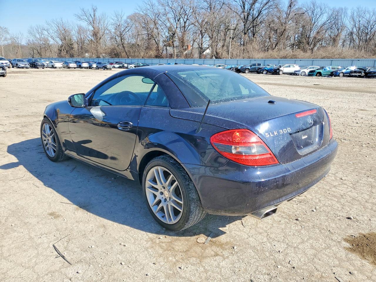 2009 Mercedes-benz Slk 300 Black vin: WDBWK54F59F210344