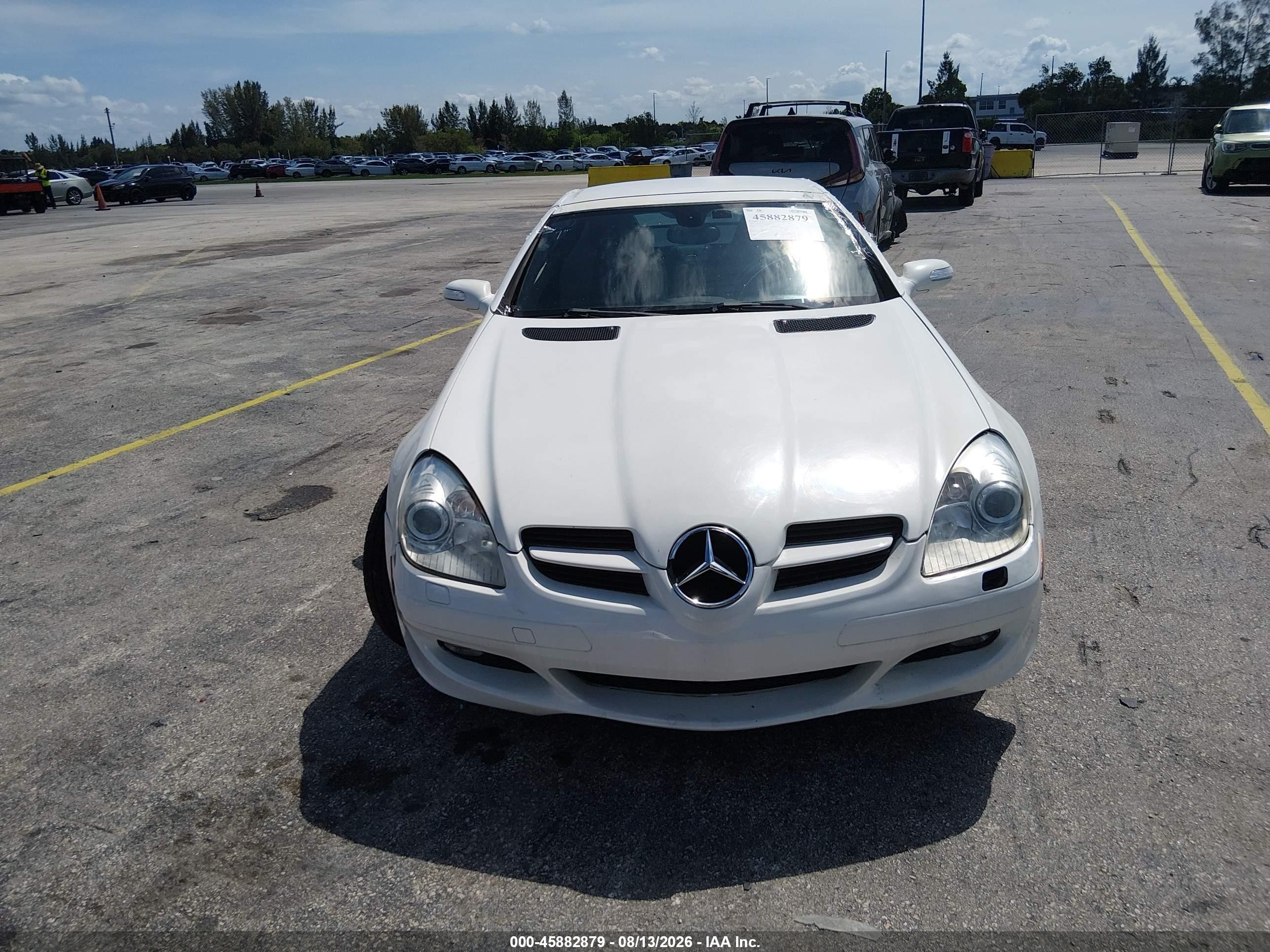 2006 Mercedes-benz Slk 280   White vin: WDBWK54F66F091697