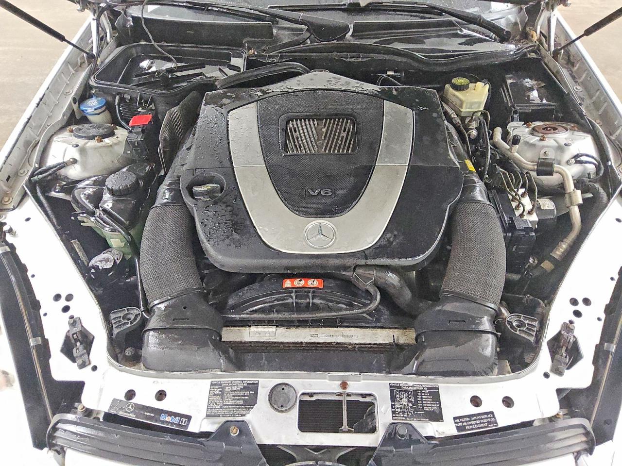 2006 Mercedes-benz Slk 280 Silver vin: WDBWK54F66F129591