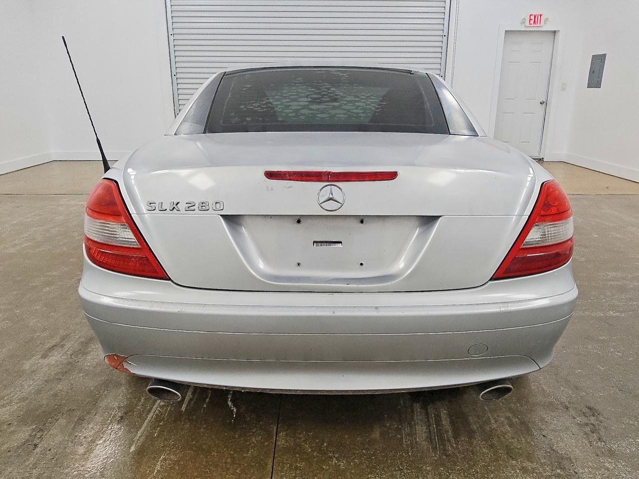 2006 Mercedes-benz Slk 280 Silver vin: WDBWK54F66F129591