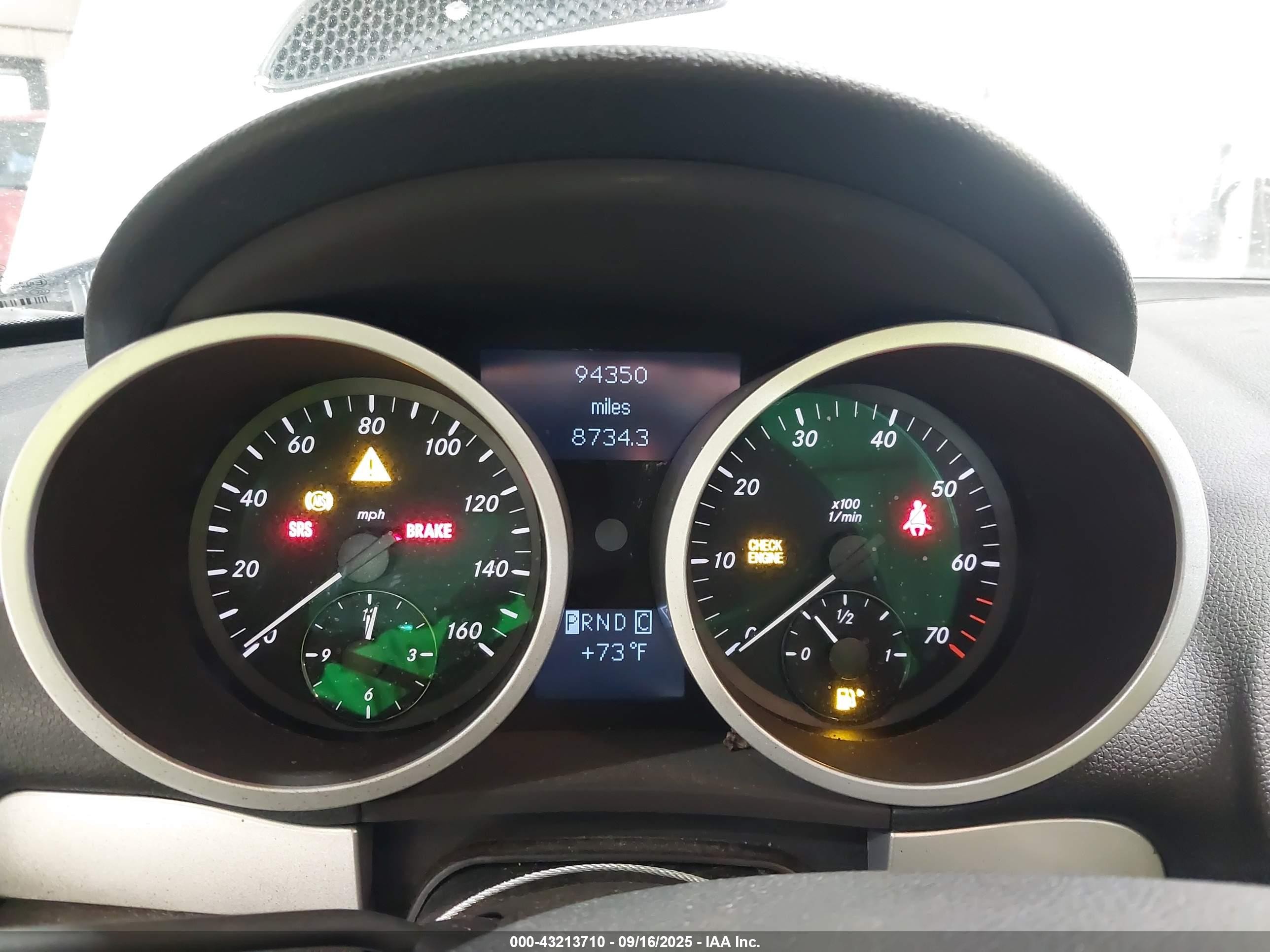 2007 Mercedes-benz Slk 280   Silver vin: WDBWK54F67F149809