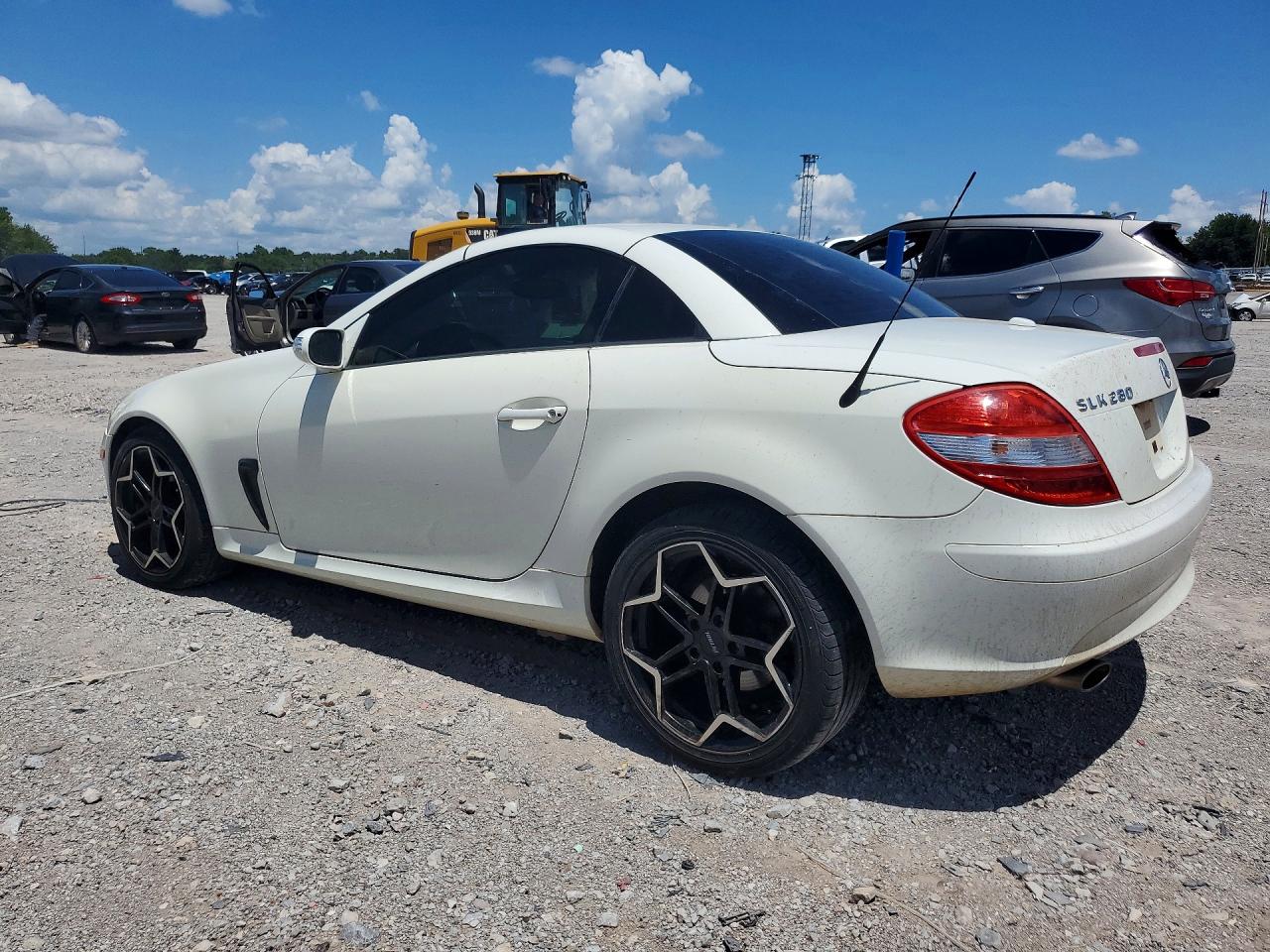 2007 Mercedes-benz Slk 280 White vin: WDBWK54F67F157943