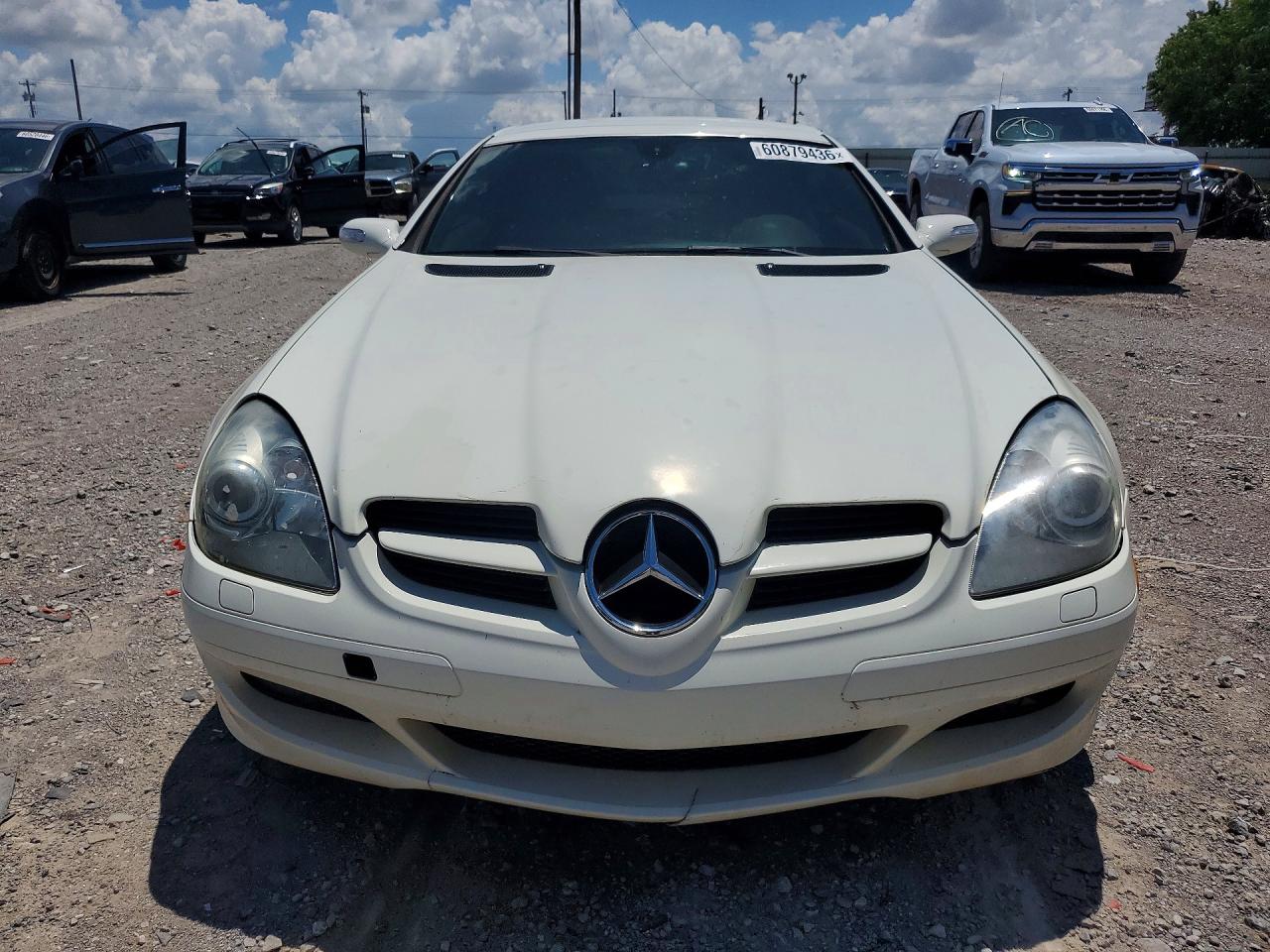 2007 Mercedes-benz Slk 280 White vin: WDBWK54F67F157943