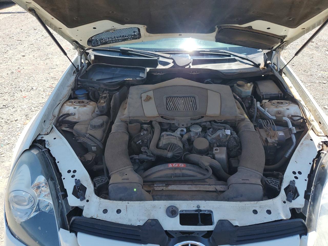 2007 Mercedes-benz Slk 280 White vin: WDBWK54F67F157943
