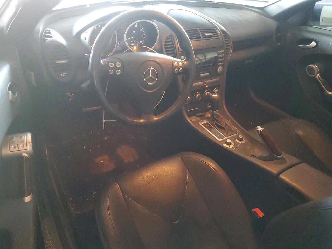 2007 Mercedes-benz Slk 280 Black vin: WDBWK54F67F159949