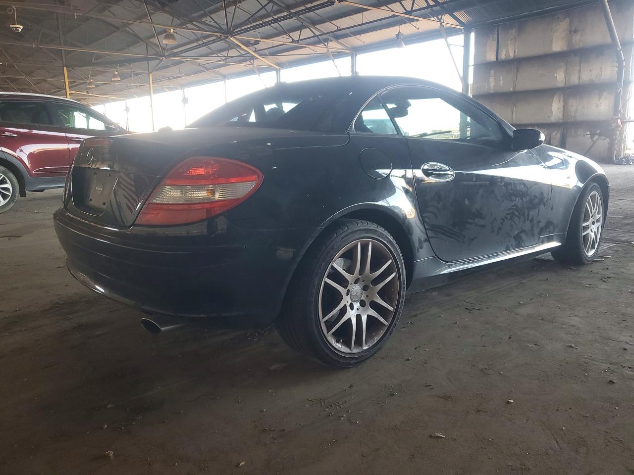2007 Mercedes-benz Slk 280 Black vin: WDBWK54F67F159949
