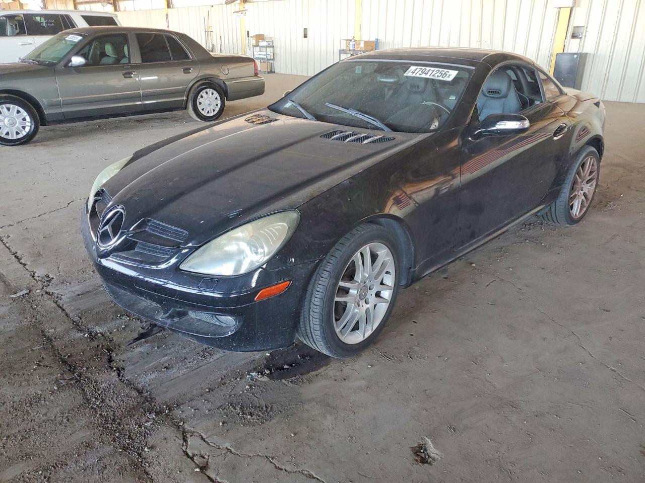 2007 Mercedes-benz Slk 280 Black vin: WDBWK54F67F159949