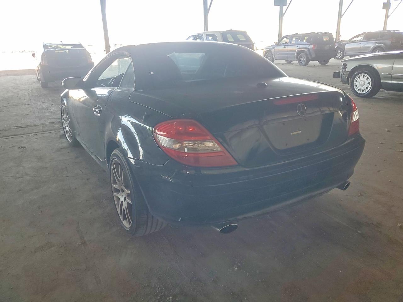 2007 Mercedes-benz Slk 280 Black vin: WDBWK54F67F159949