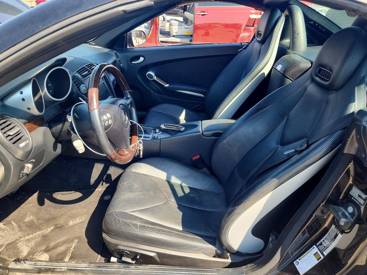 2007 Mercedes-benz Slk 280 Black vin: WDBWK54F67F170692
