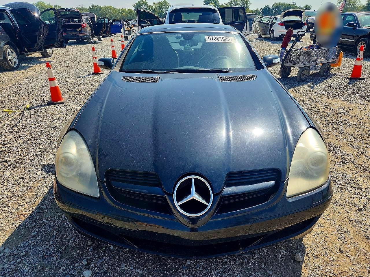 2007 Mercedes-benz Slk 280 Black vin: WDBWK54F67F170692
