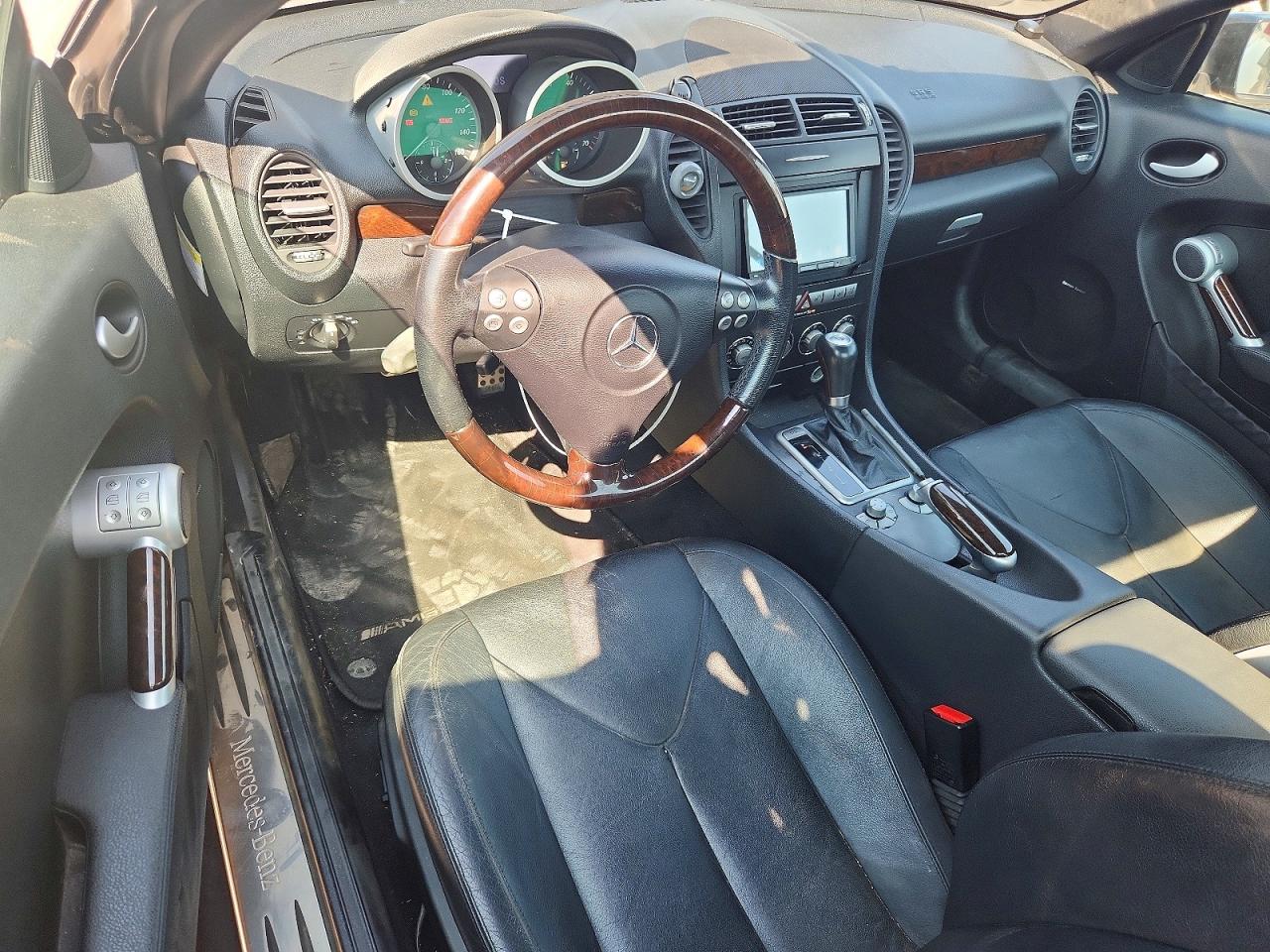 2007 Mercedes-benz Slk 280 Black vin: WDBWK54F67F170692