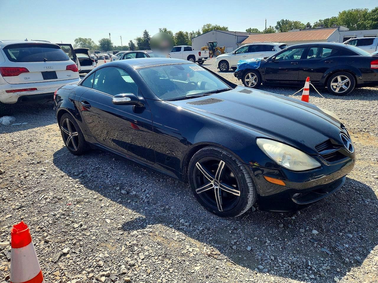 2007 Mercedes-benz Slk 280 Black vin: WDBWK54F67F170692