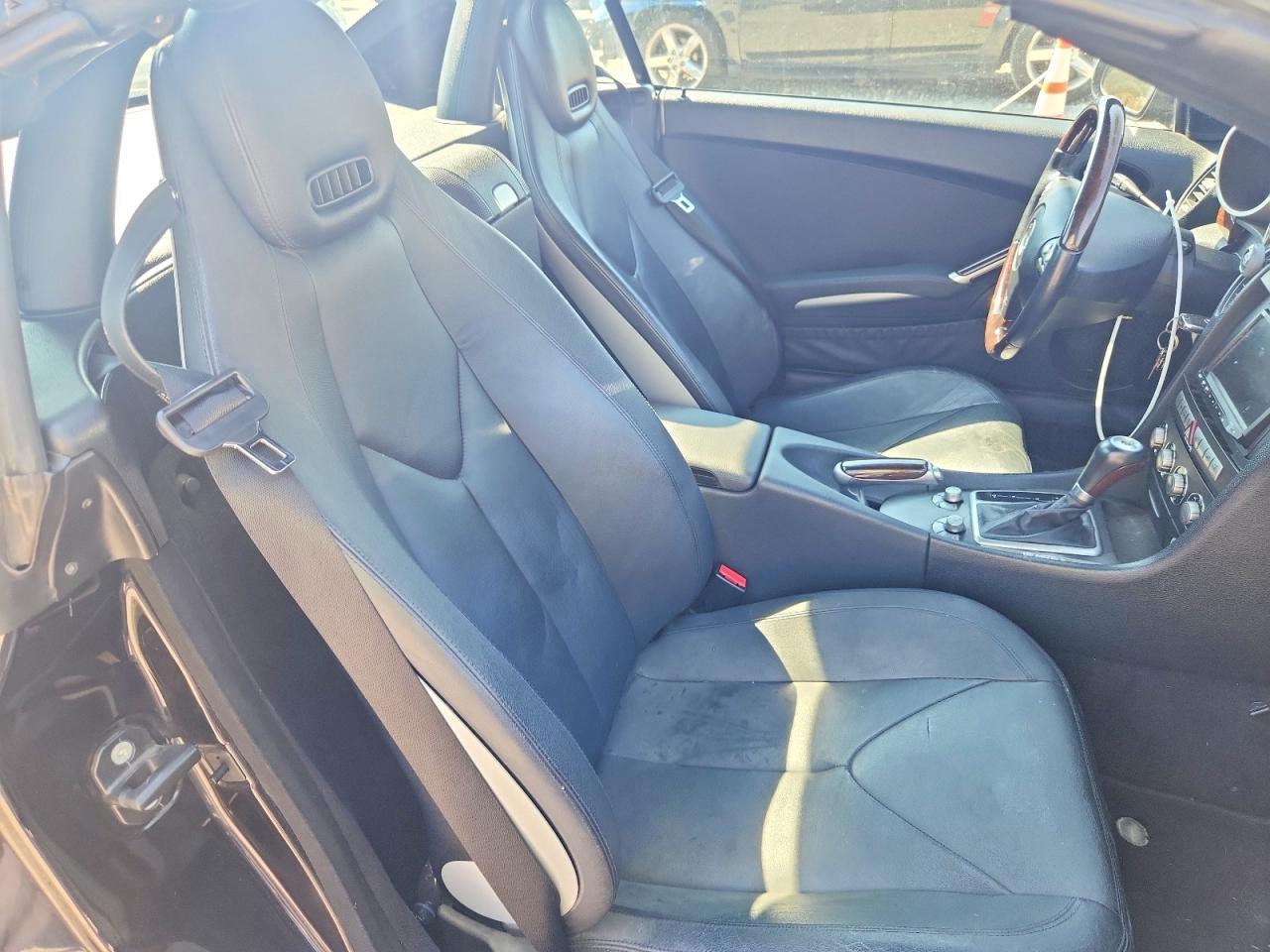 2007 Mercedes-benz Slk 280 Black vin: WDBWK54F67F170692