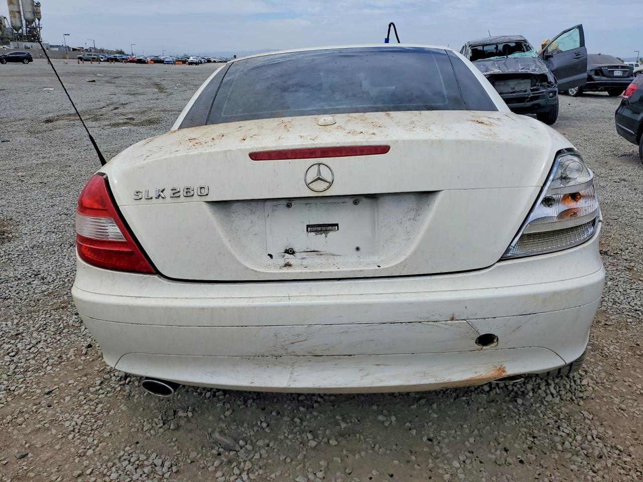 2008 Mercedes-benz Slk 280 White vin: WDBWK54F68F189454