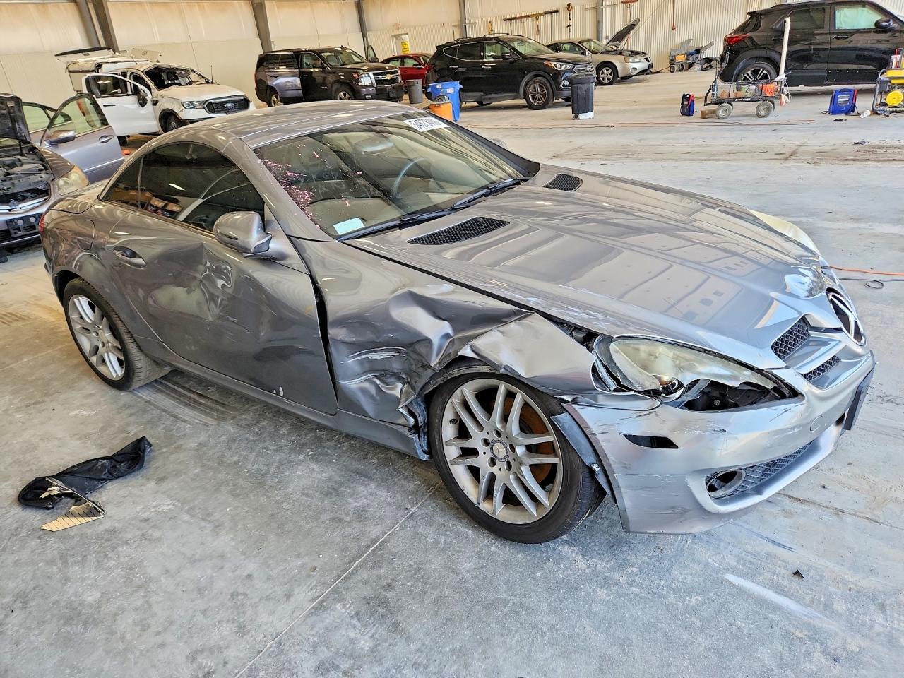 2009 Mercedes-benz Slk 300 Silver vin: WDBWK54F69F190699