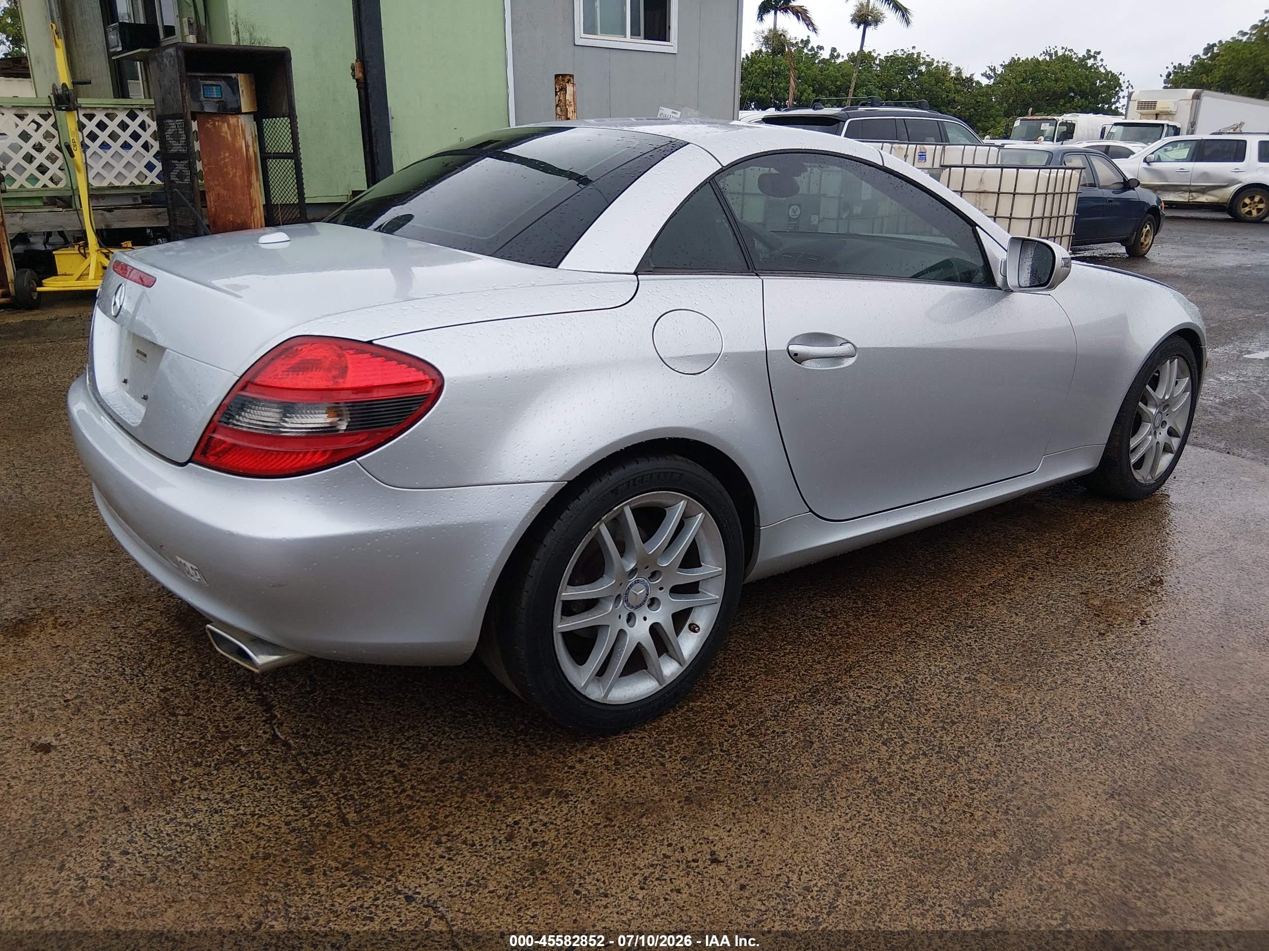 2009 Mercedes-benz Slk 300   Silver vin: WDBWK54F69F192646