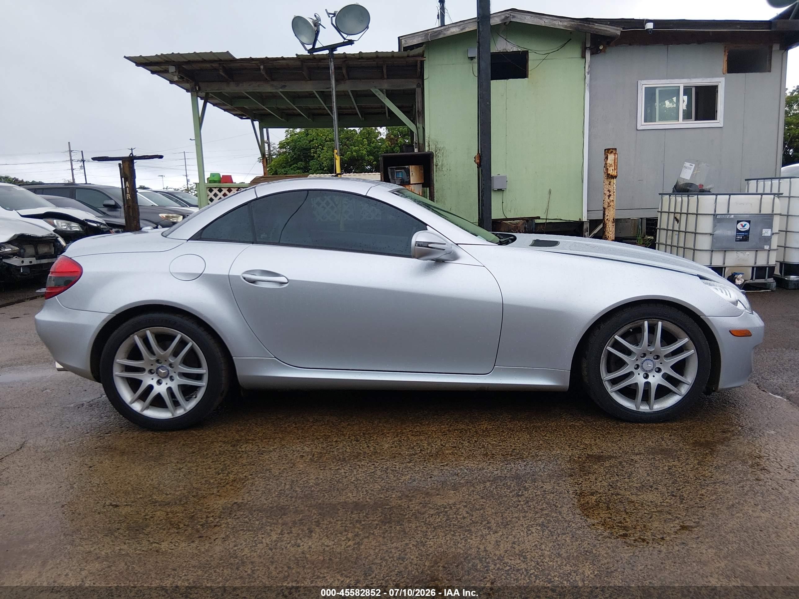 2009 Mercedes-benz Slk 300   Silver vin: WDBWK54F69F192646