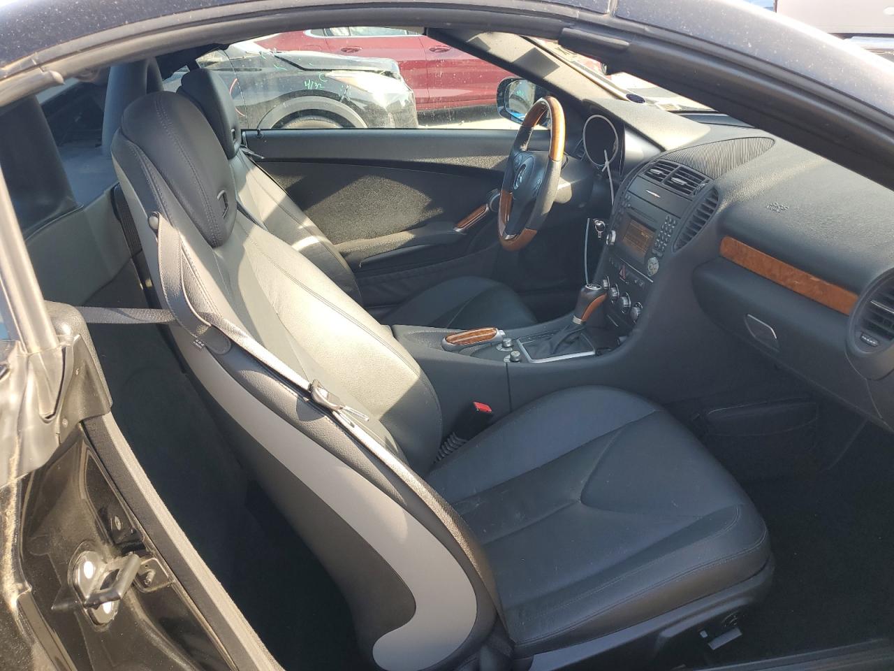 2009 Mercedes-benz Slk 300 Black vin: WDBWK54F69F202916