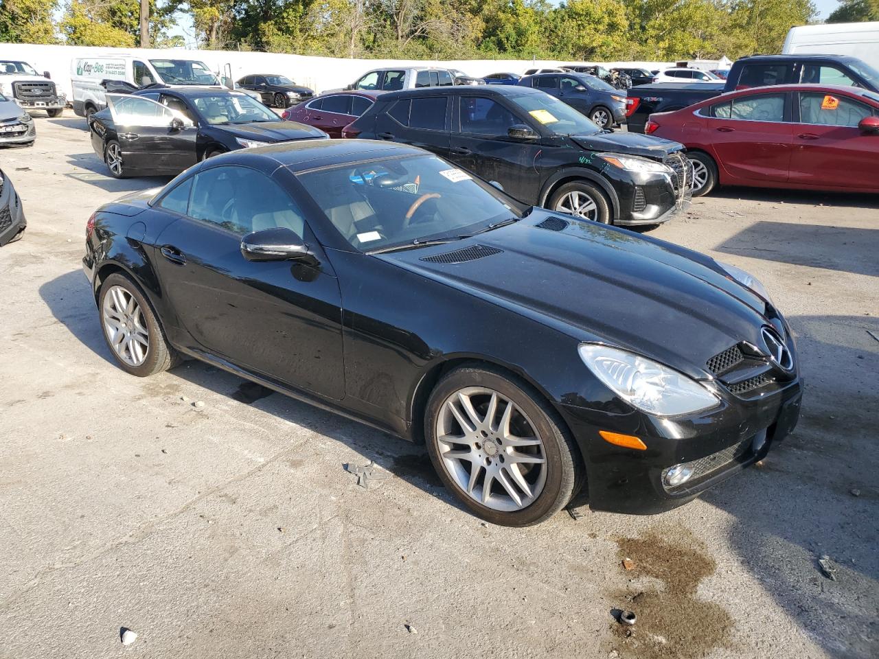 2009 Mercedes-benz Slk 300 Black vin: WDBWK54F69F202916