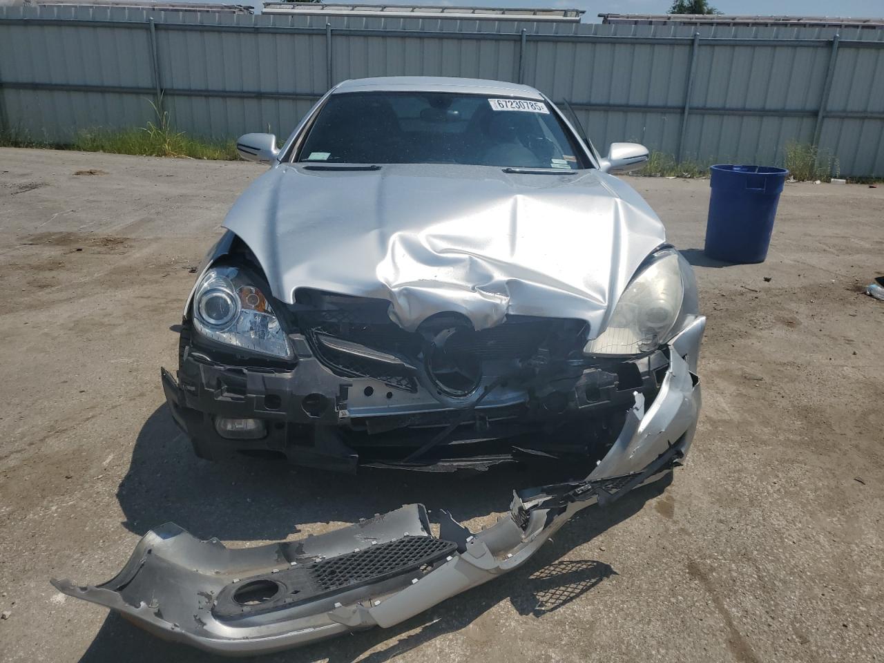 2009 Mercedes-benz Slk 300 Silver vin: WDBWK54F69F208439