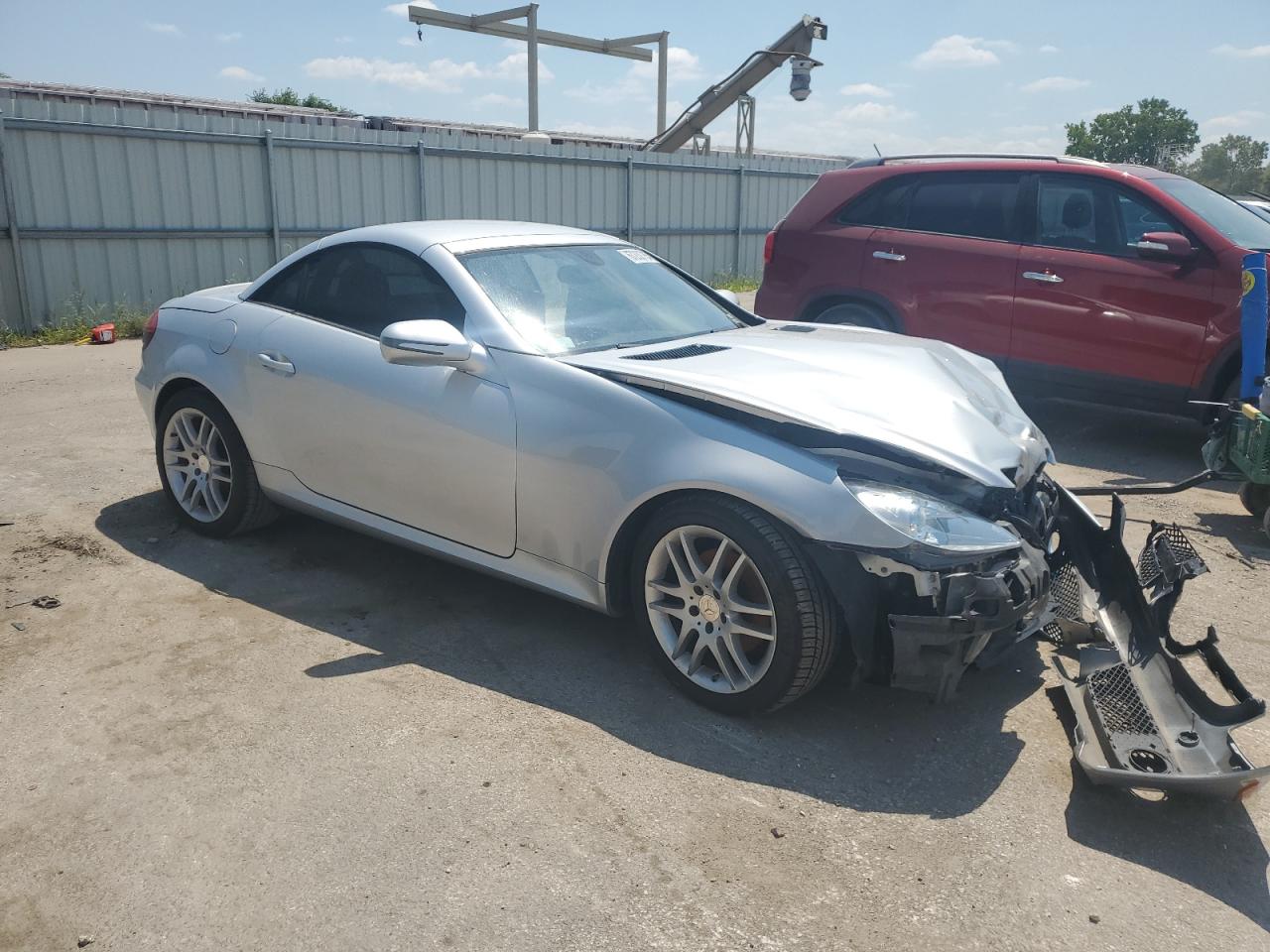2009 Mercedes-benz Slk 300 Silver vin: WDBWK54F69F208439