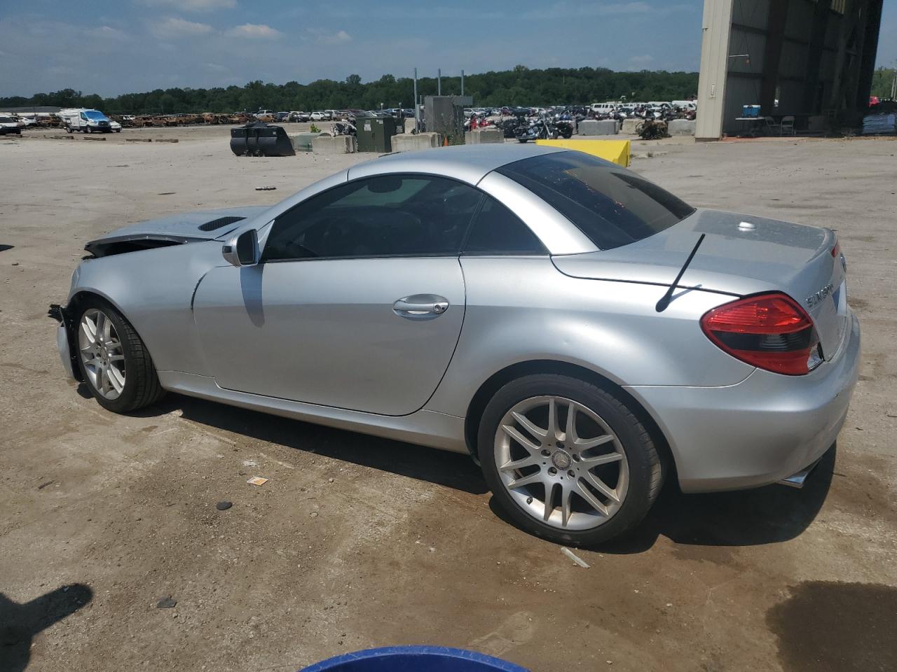 2009 Mercedes-benz Slk 300 Silver vin: WDBWK54F69F208439