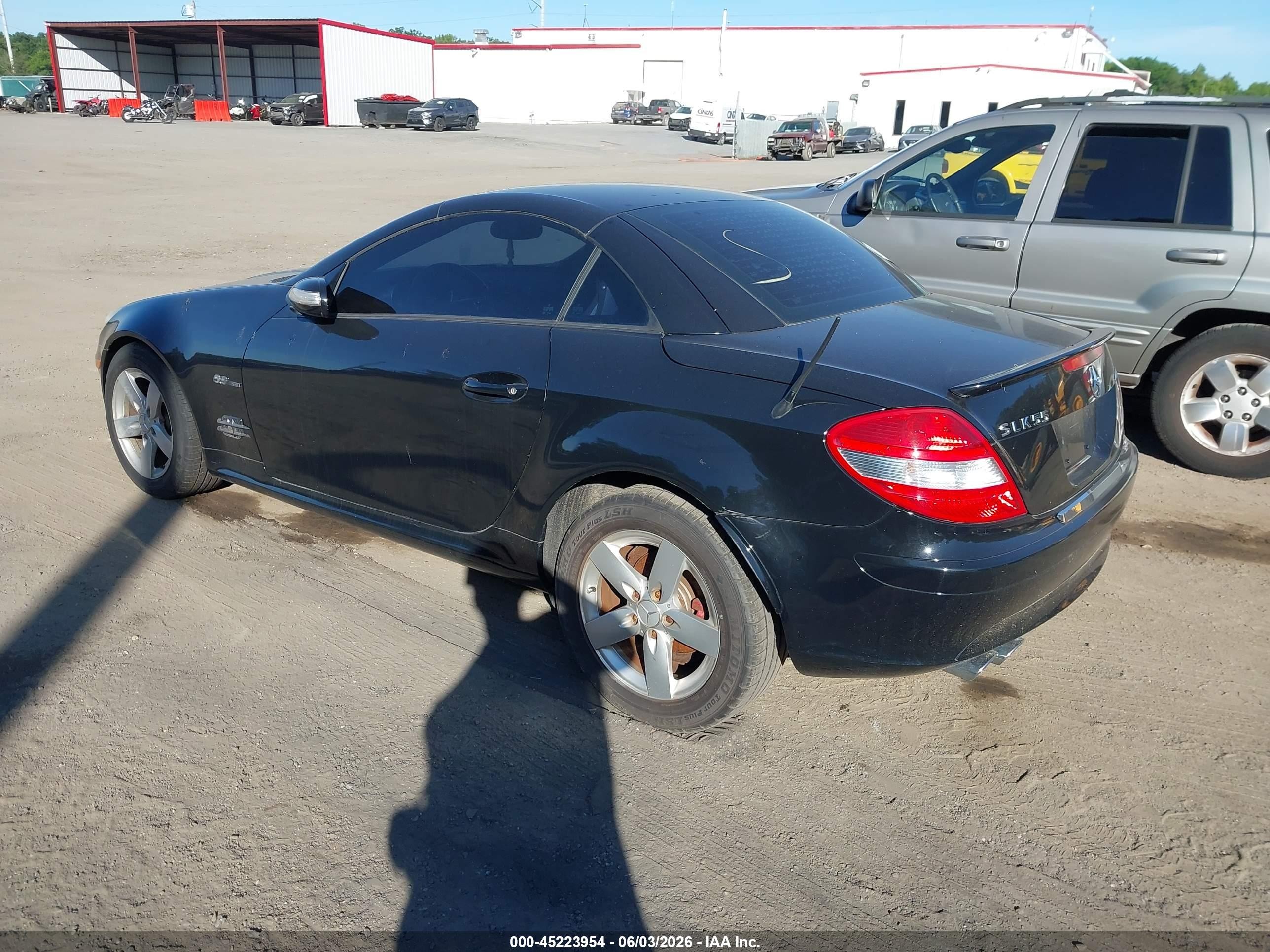 2006 Mercedes-benz Slk 280   Black vin: WDBWK54F76F077307