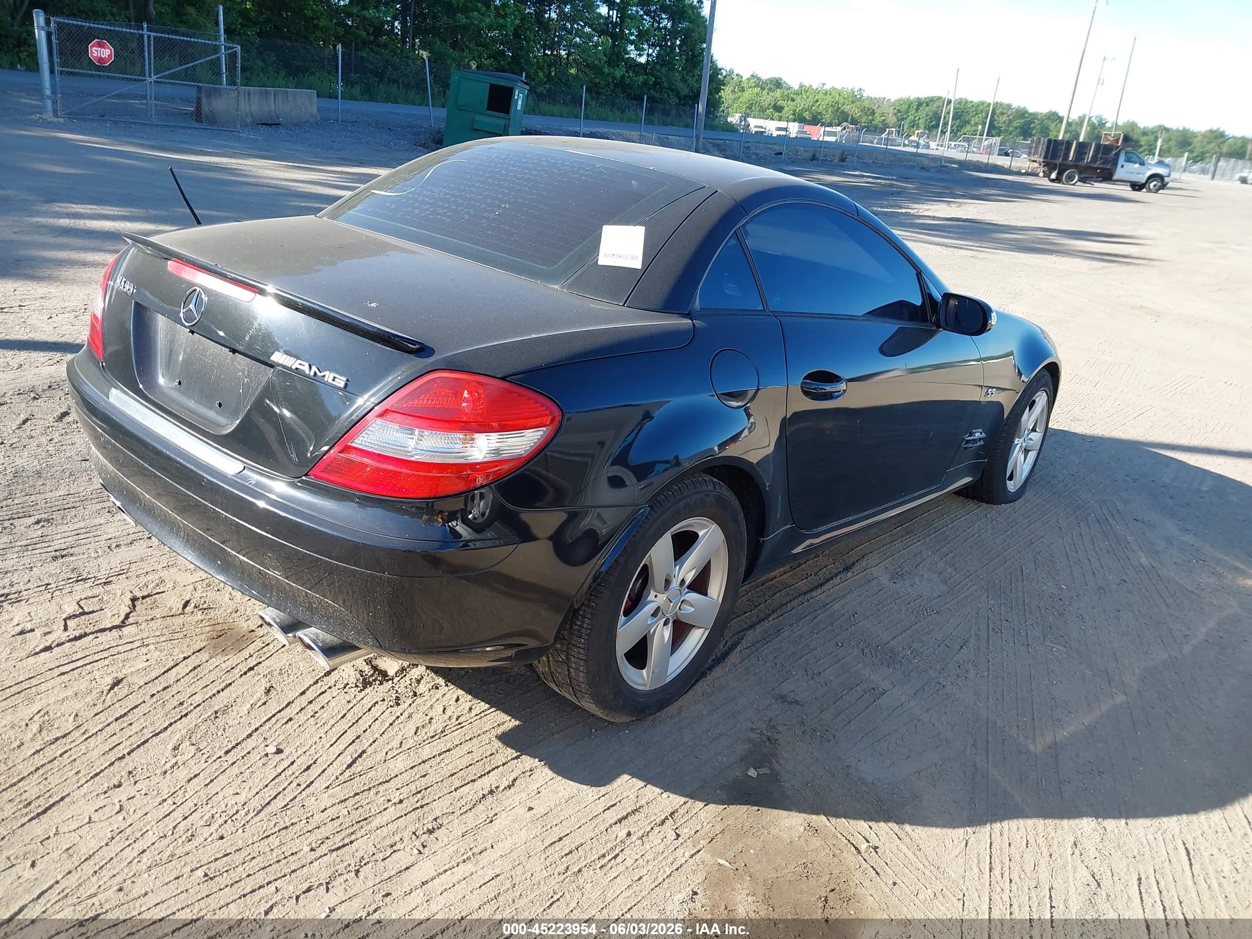 2006 Mercedes-benz Slk 280   Black vin: WDBWK54F76F077307