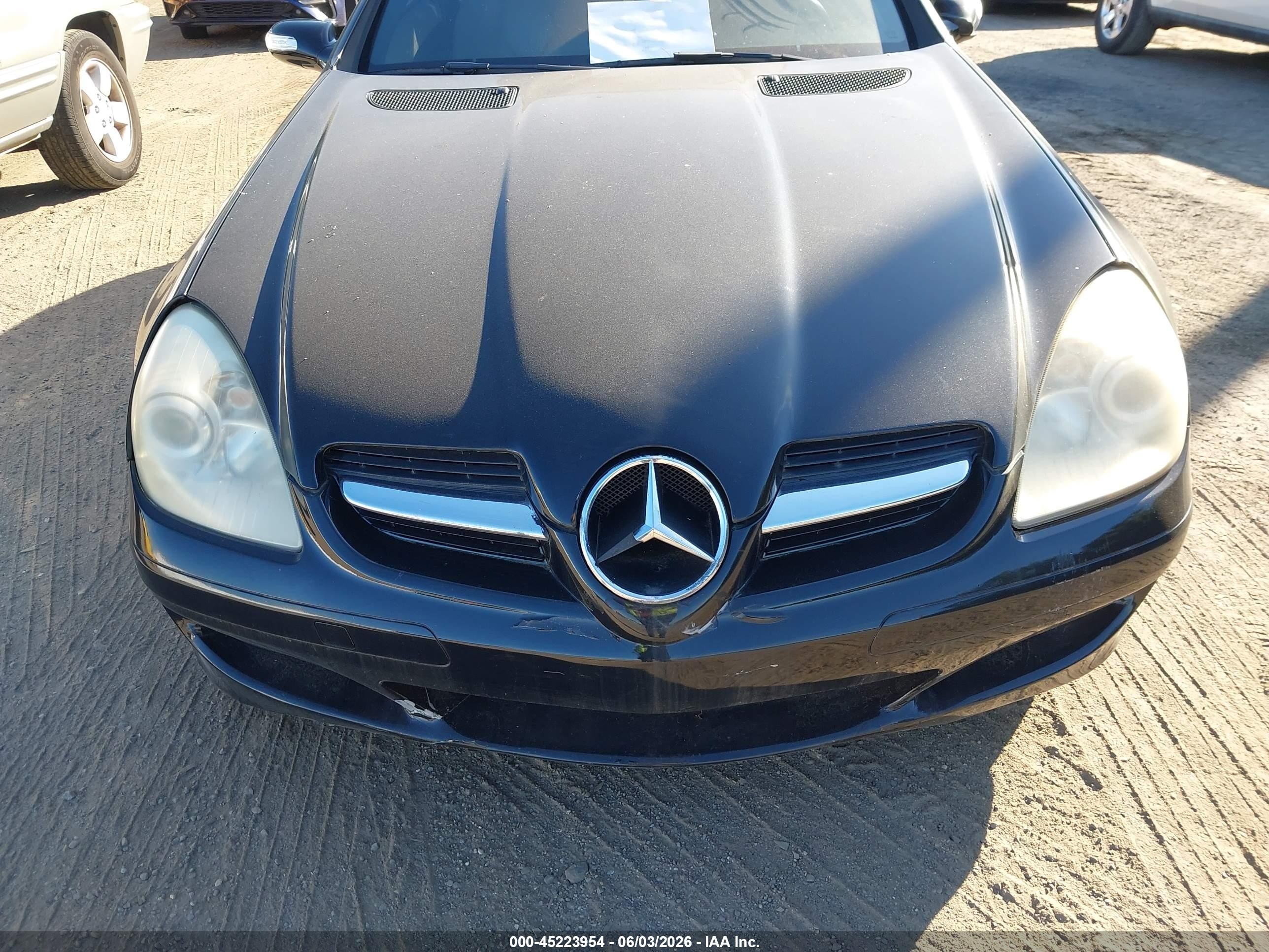 2006 Mercedes-benz Slk 280   Black vin: WDBWK54F76F077307