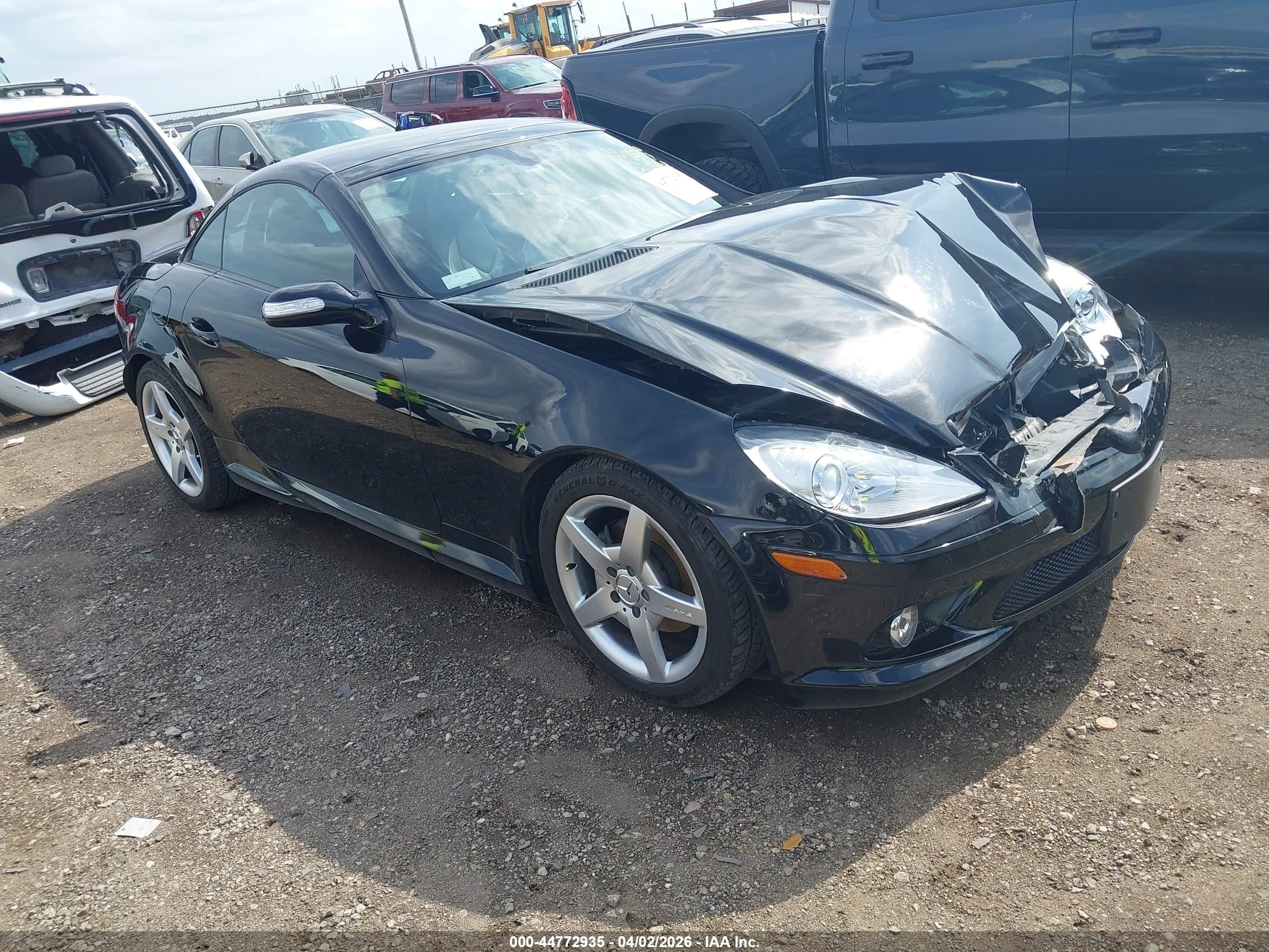 2007 Mercedes-benz Slk 280   Black vin: WDBWK54F77F142206