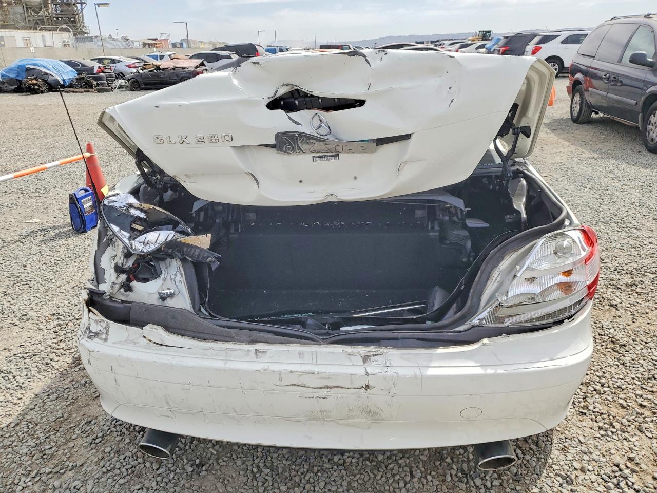 2007 Mercedes-benz Slk 280 Белый vin: WDBWK54F77F148507