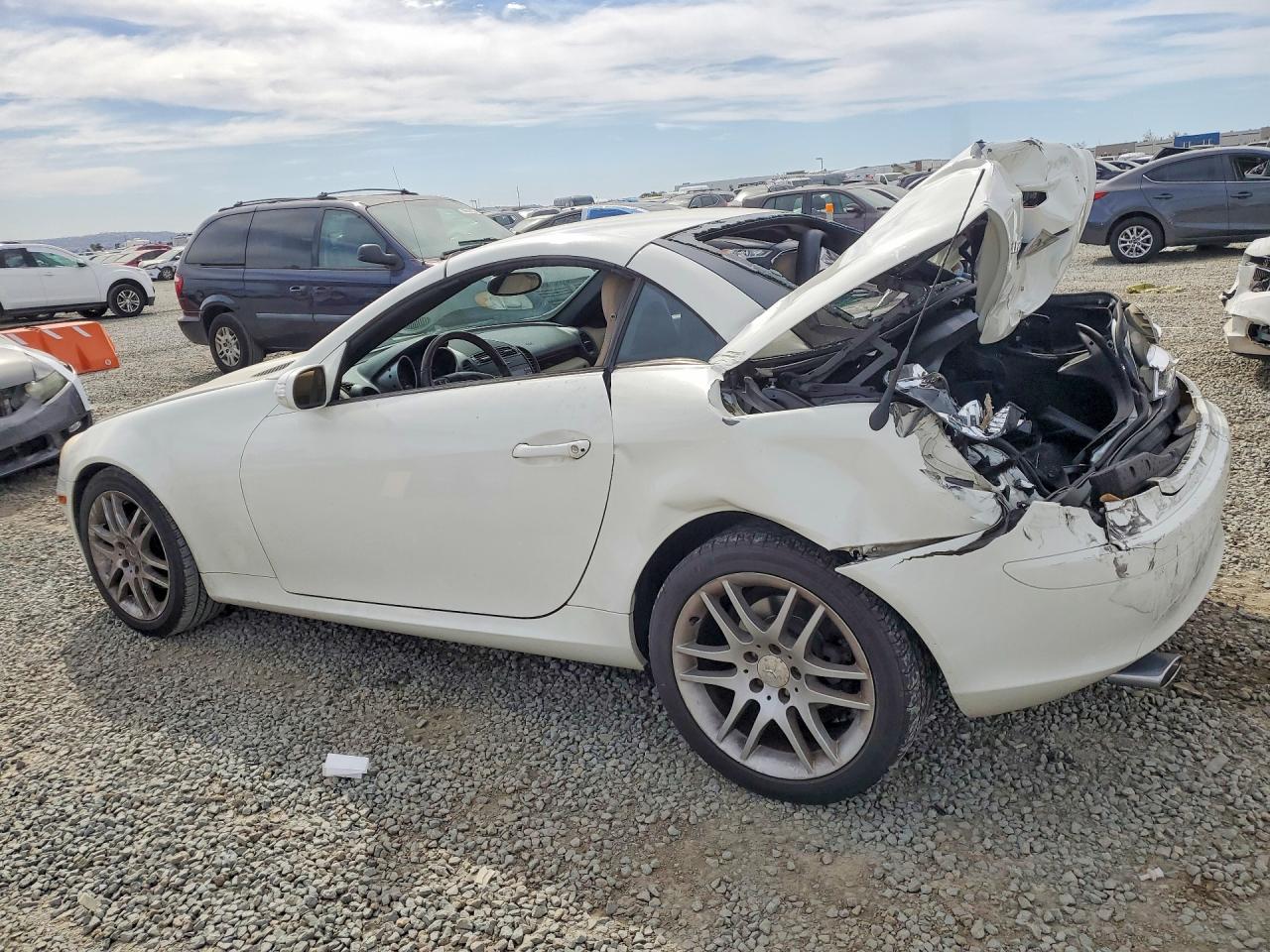 2007 Mercedes-benz Slk 280 Белый vin: WDBWK54F77F148507