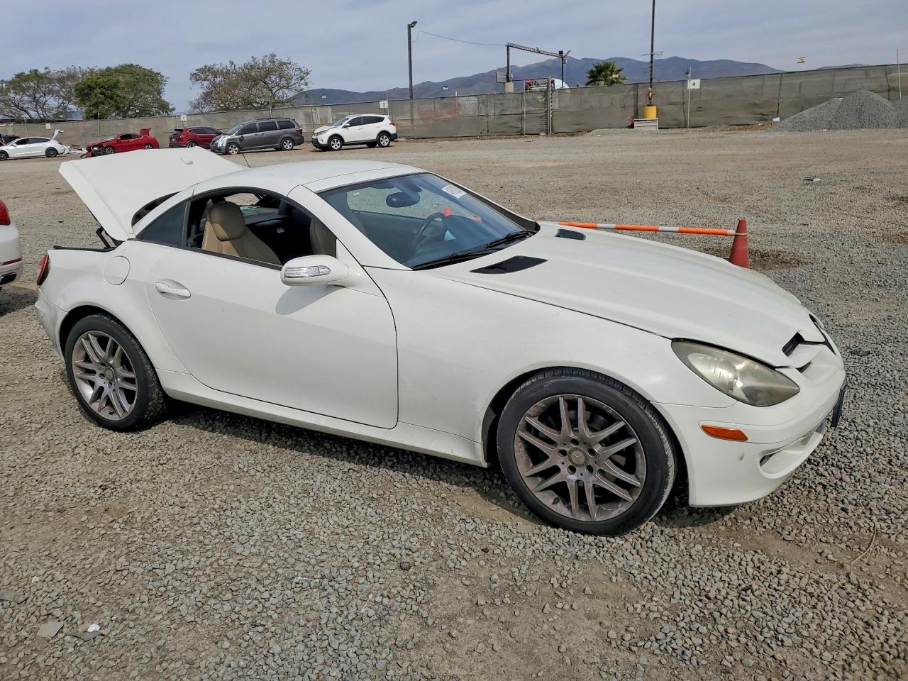 2007 Mercedes-benz Slk 280 Белый vin: WDBWK54F77F148507