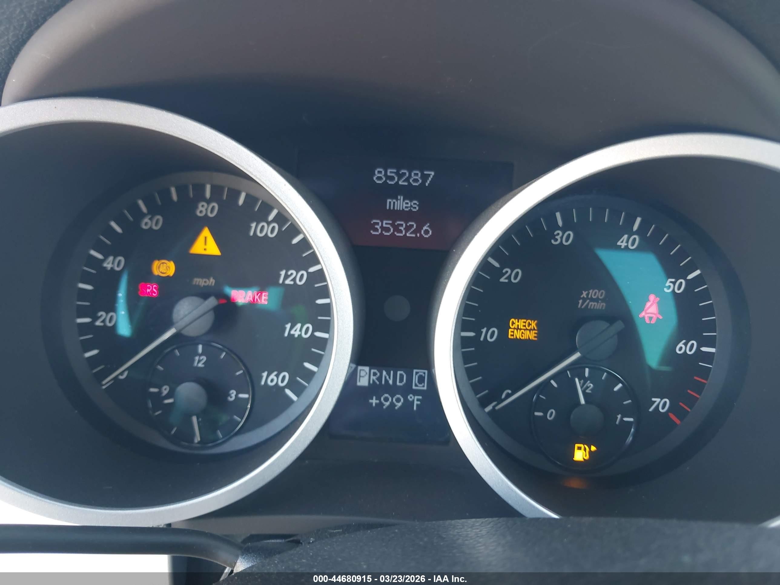 2007 Mercedes-benz Slk 280   Blue vin: WDBWK54F77F149673