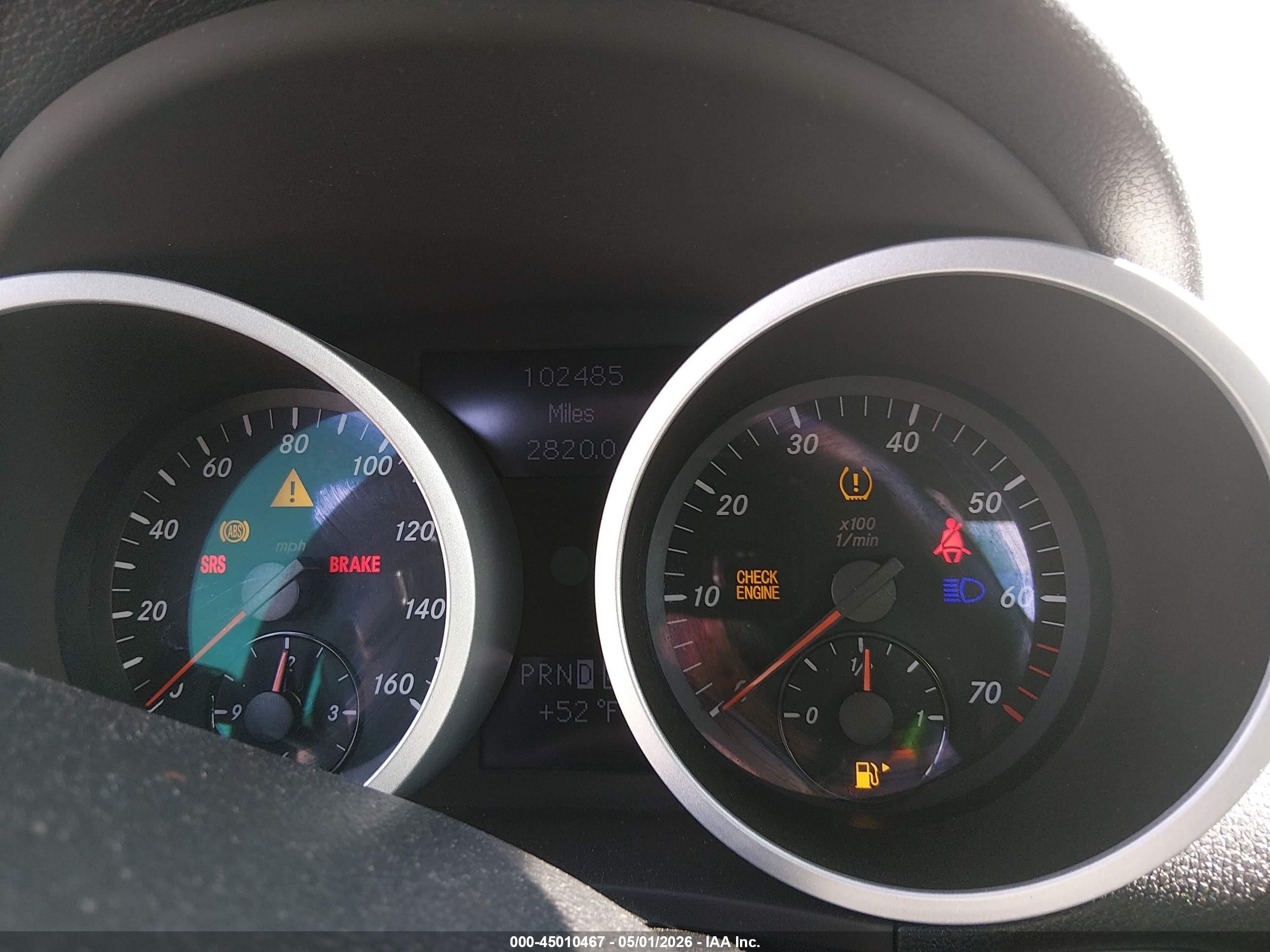 2008 Mercedes-benz Slk 280 Silver vin: WDBWK54F78F185171