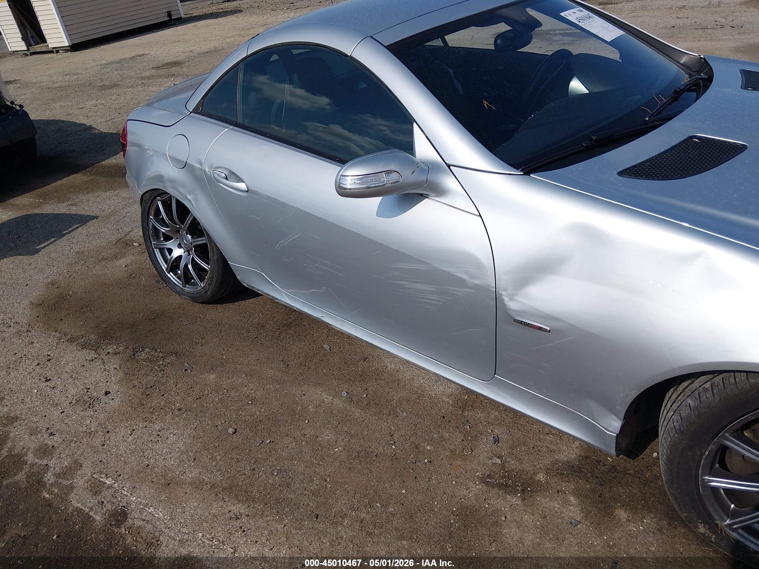 2008 Mercedes-benz Slk 280 Silver vin: WDBWK54F78F185171