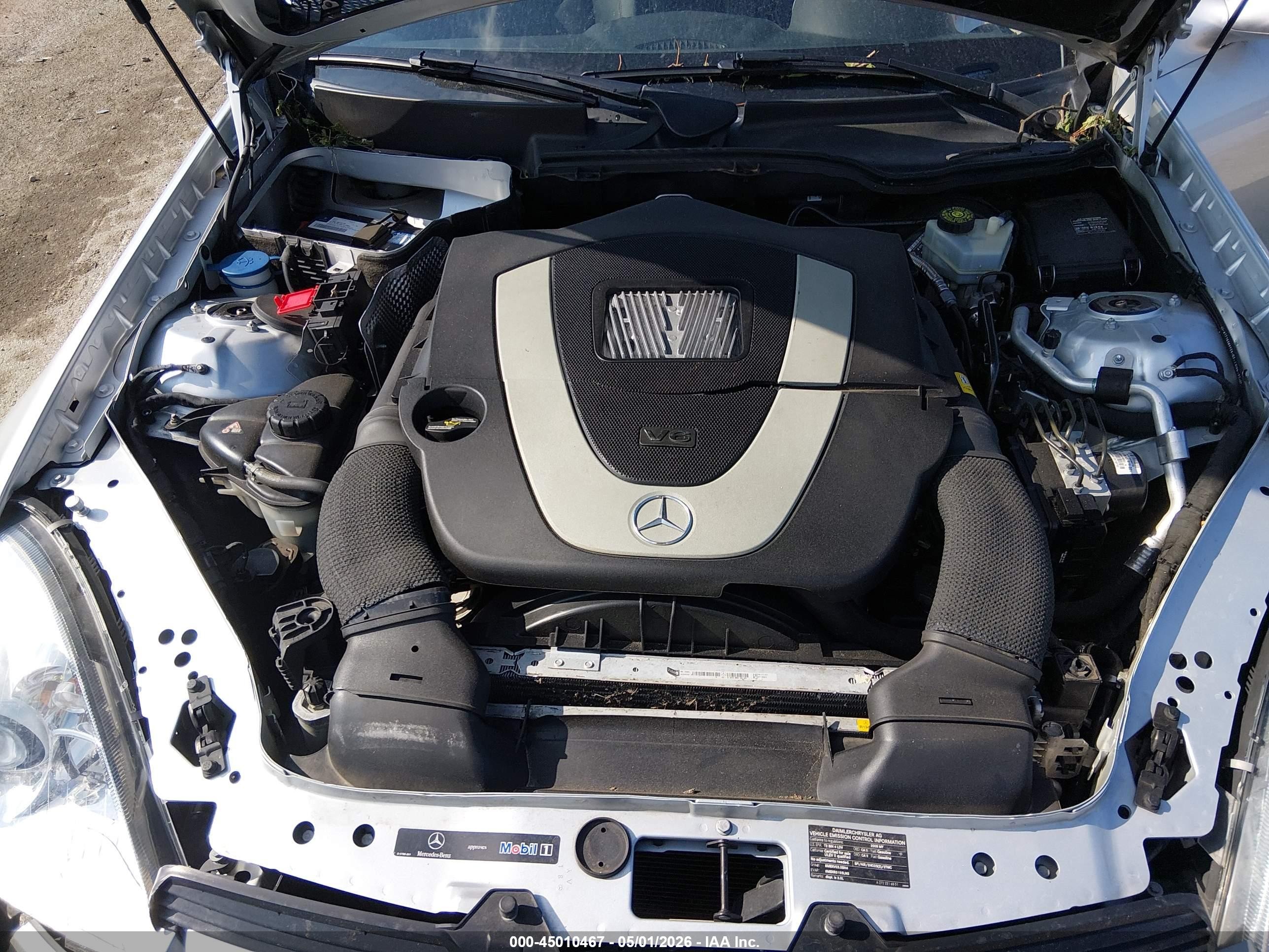 2008 Mercedes-benz Slk 280 Silver vin: WDBWK54F78F185171