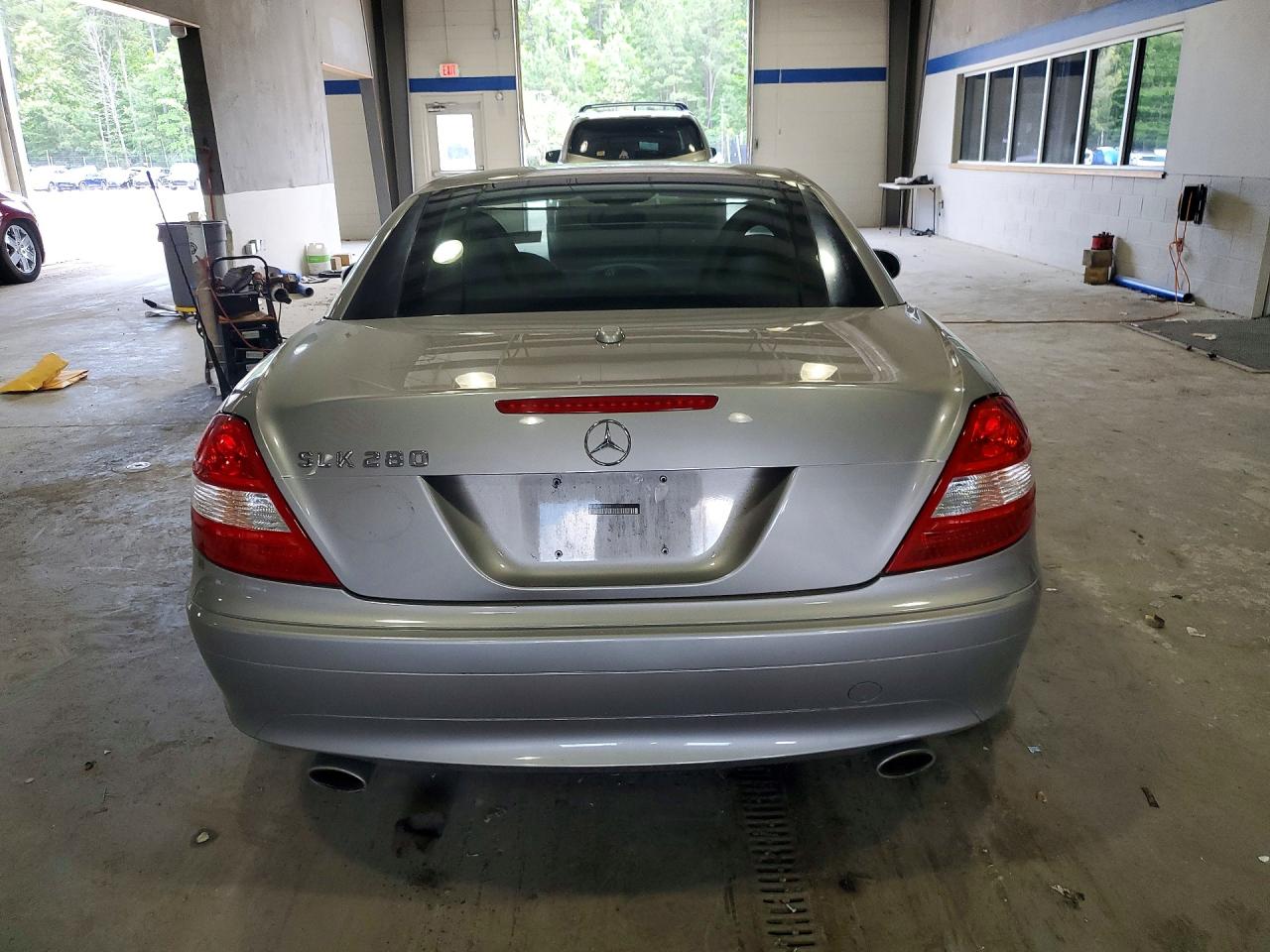 2006 Mercedes-benz Slk 280 Silver vin: WDBWK54F86F118687