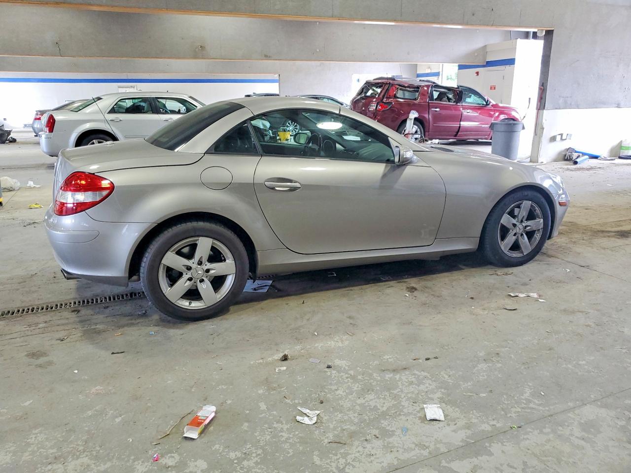 2006 Mercedes-benz Slk 280 Silver vin: WDBWK54F86F118687