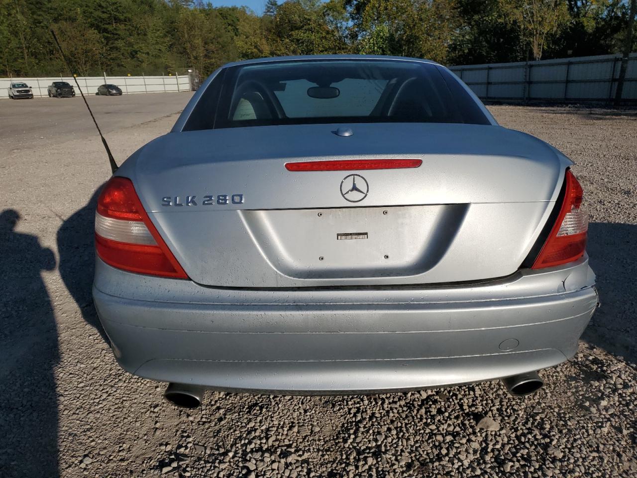 2007 Mercedes-benz Slk 280 Silver vin: WDBWK54F87F146801