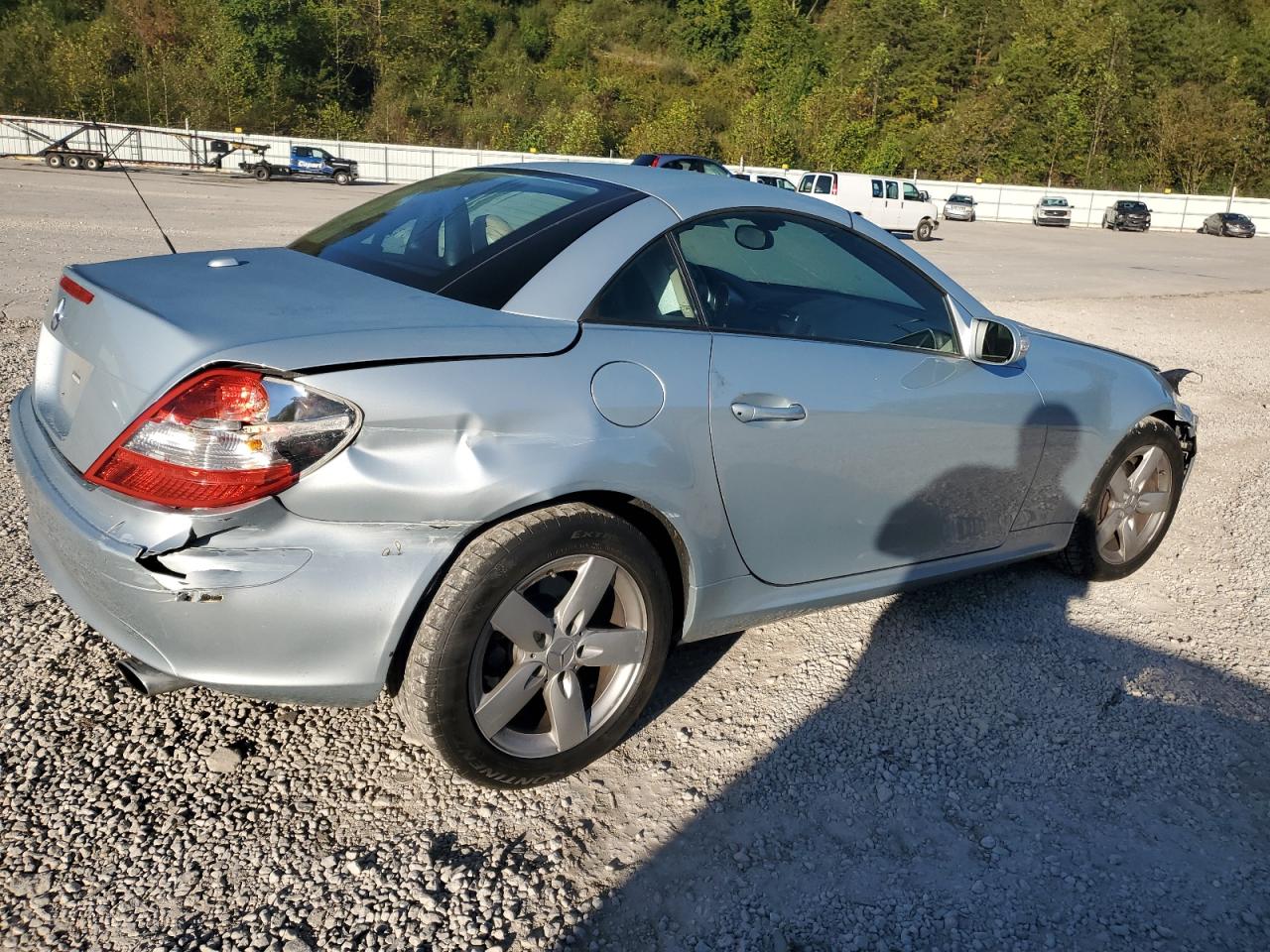 2007 Mercedes-benz Slk 280 Silver vin: WDBWK54F87F146801
